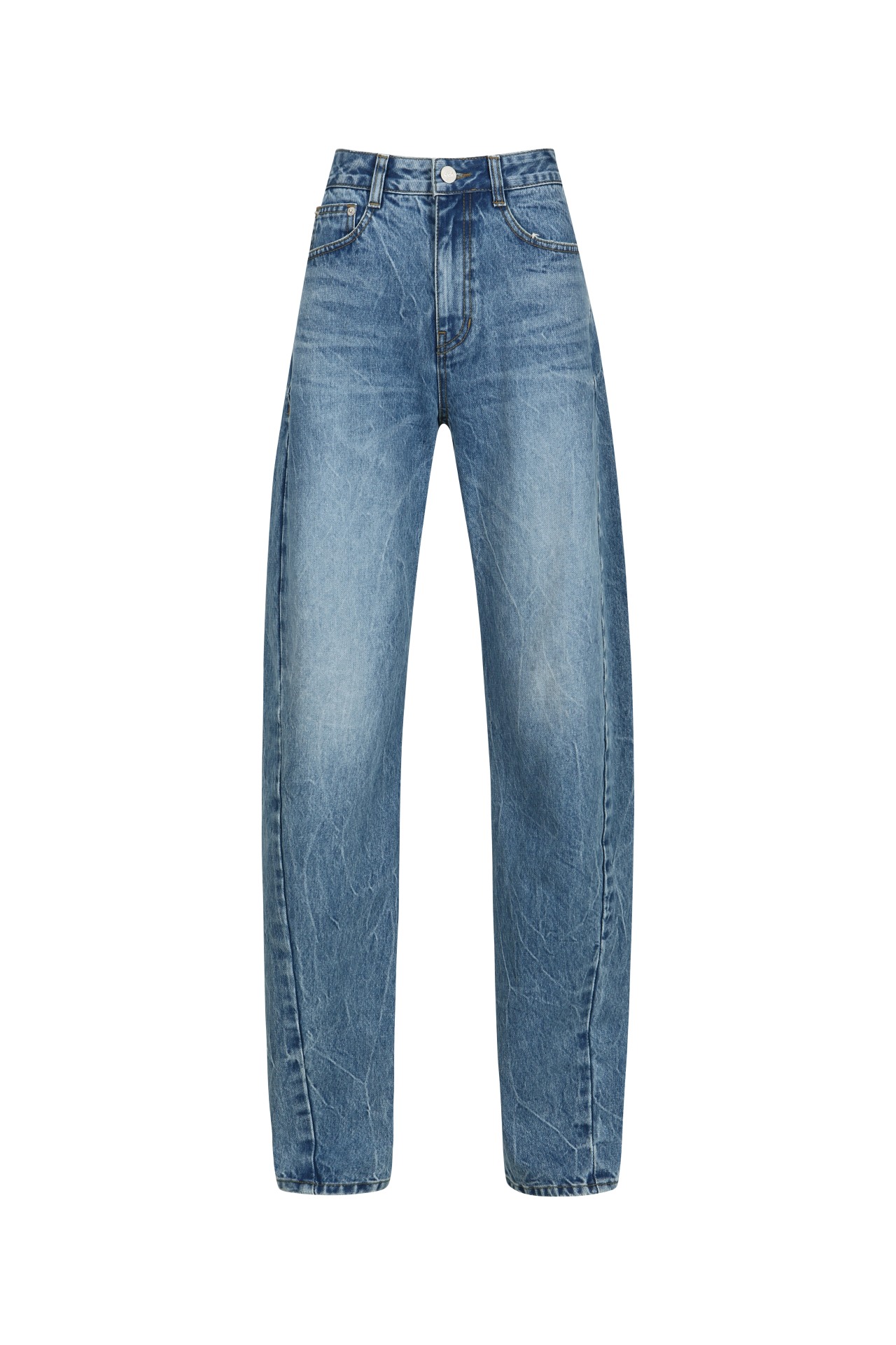 HIGH-WAIST JEANS BLUE (F24DB7102BL)
