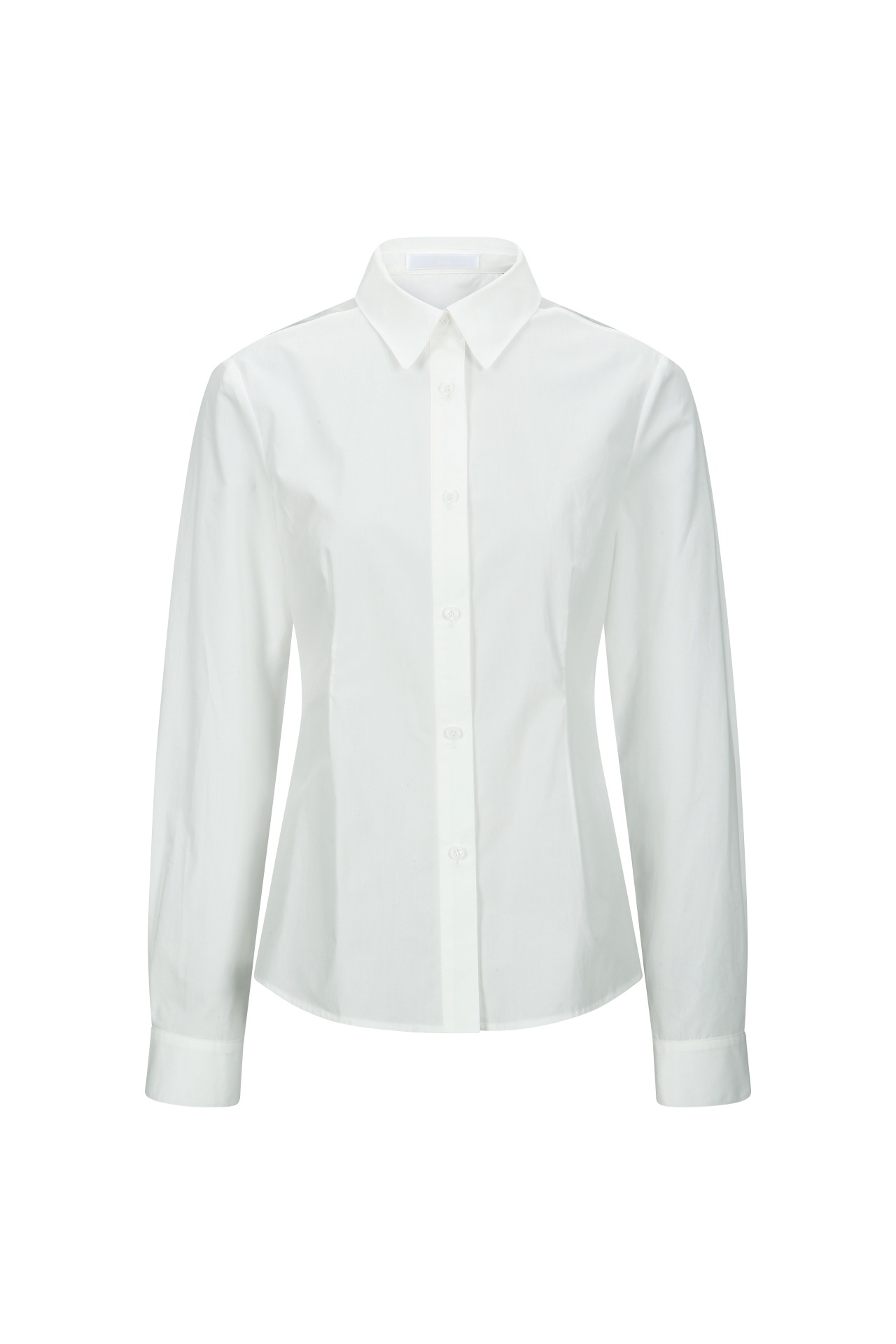 COLOR-BLOCKED SHEER SHIRTS WHITE (F25BL4061WH)