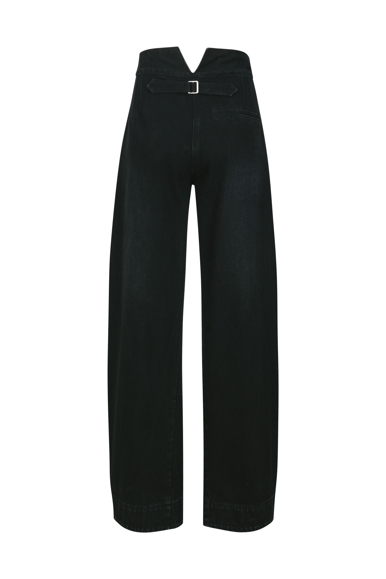 BACK SLIT DENIM BLACK (F25DB8061BK)