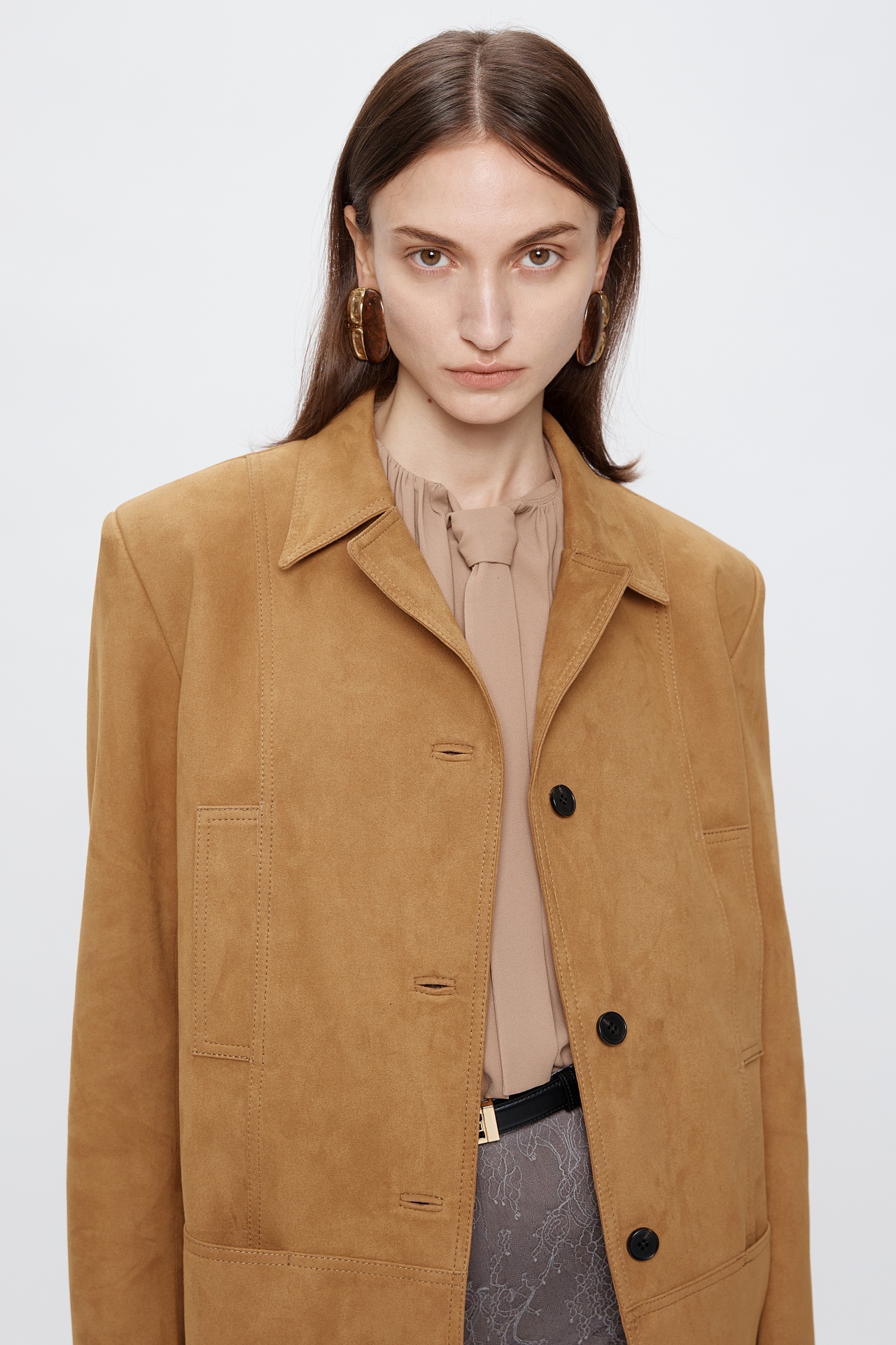 SUEDE JACKET CAMEL (F25JK1102CM)