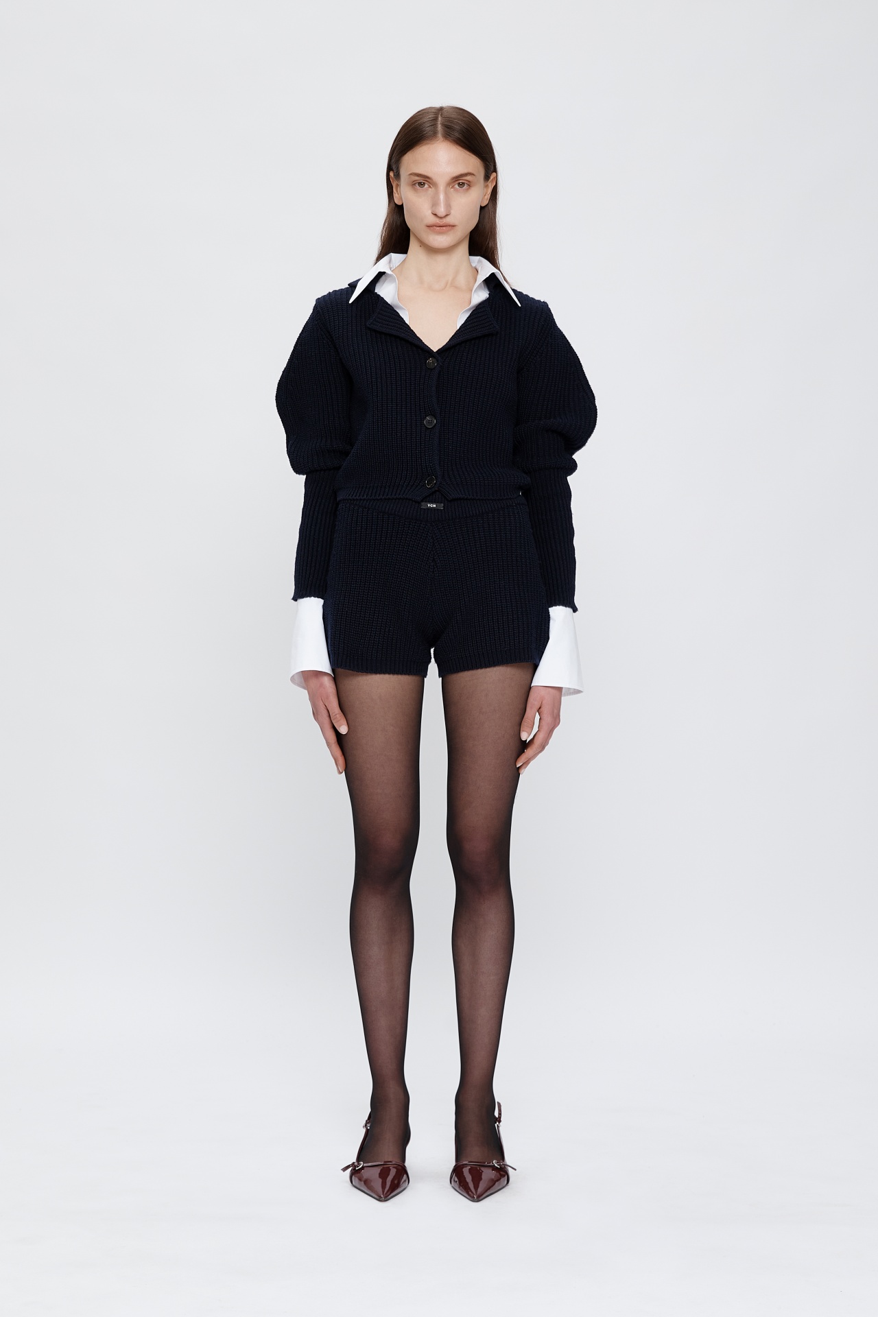 KNIT SHORTS NAVY (F25KB9131NV)