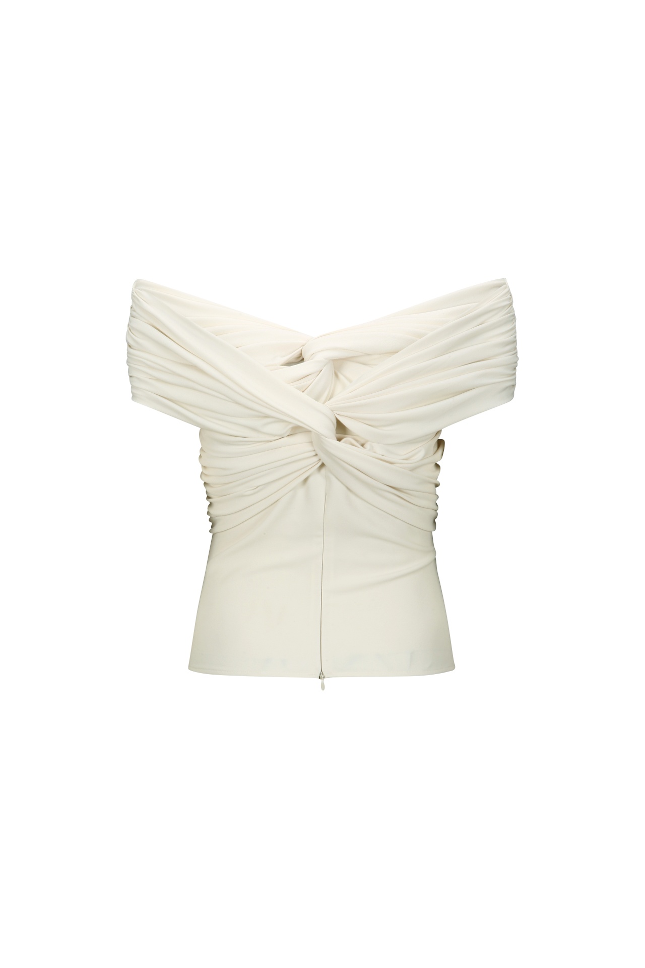 SHIRRING TANK TOP IVORY (F25TO10091IV)