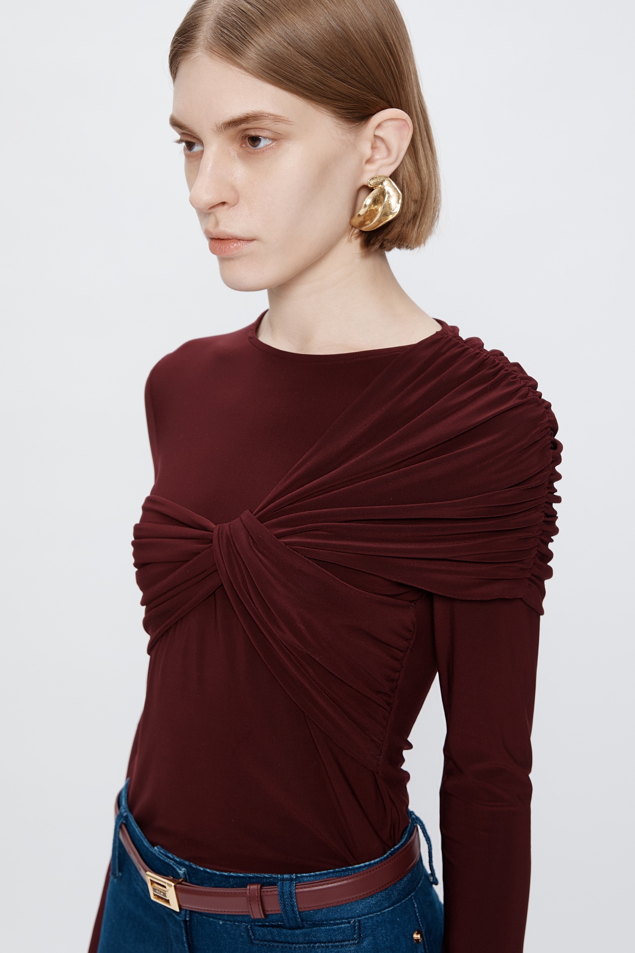 DRAPE CAPE TOP BURGUNDY (F25TO10121BD)
