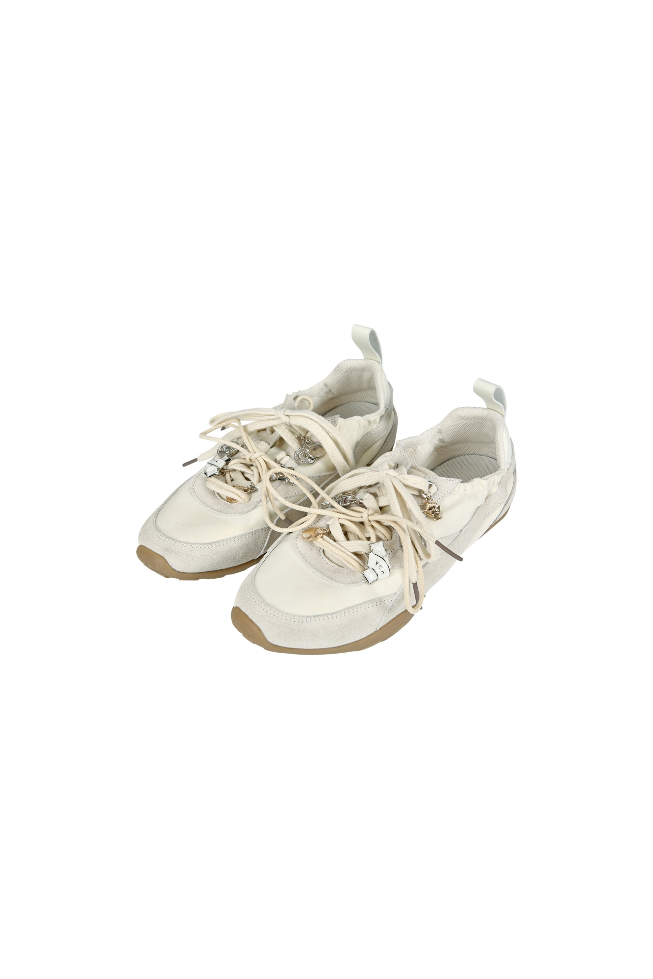 STUD-DETAIL LOW TOP SNEAKERS (F26AC12011IV)