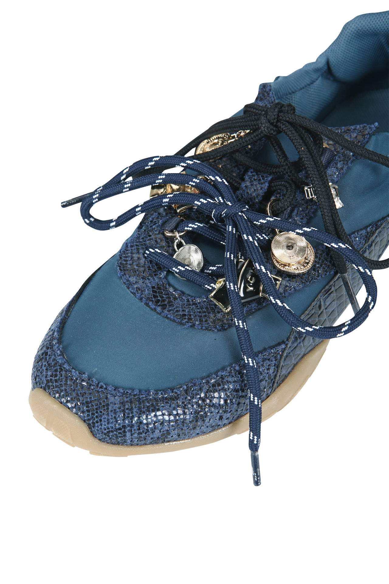 STUD-DETAIL LOW TOP SNEAKERS (F26AC12013NV)