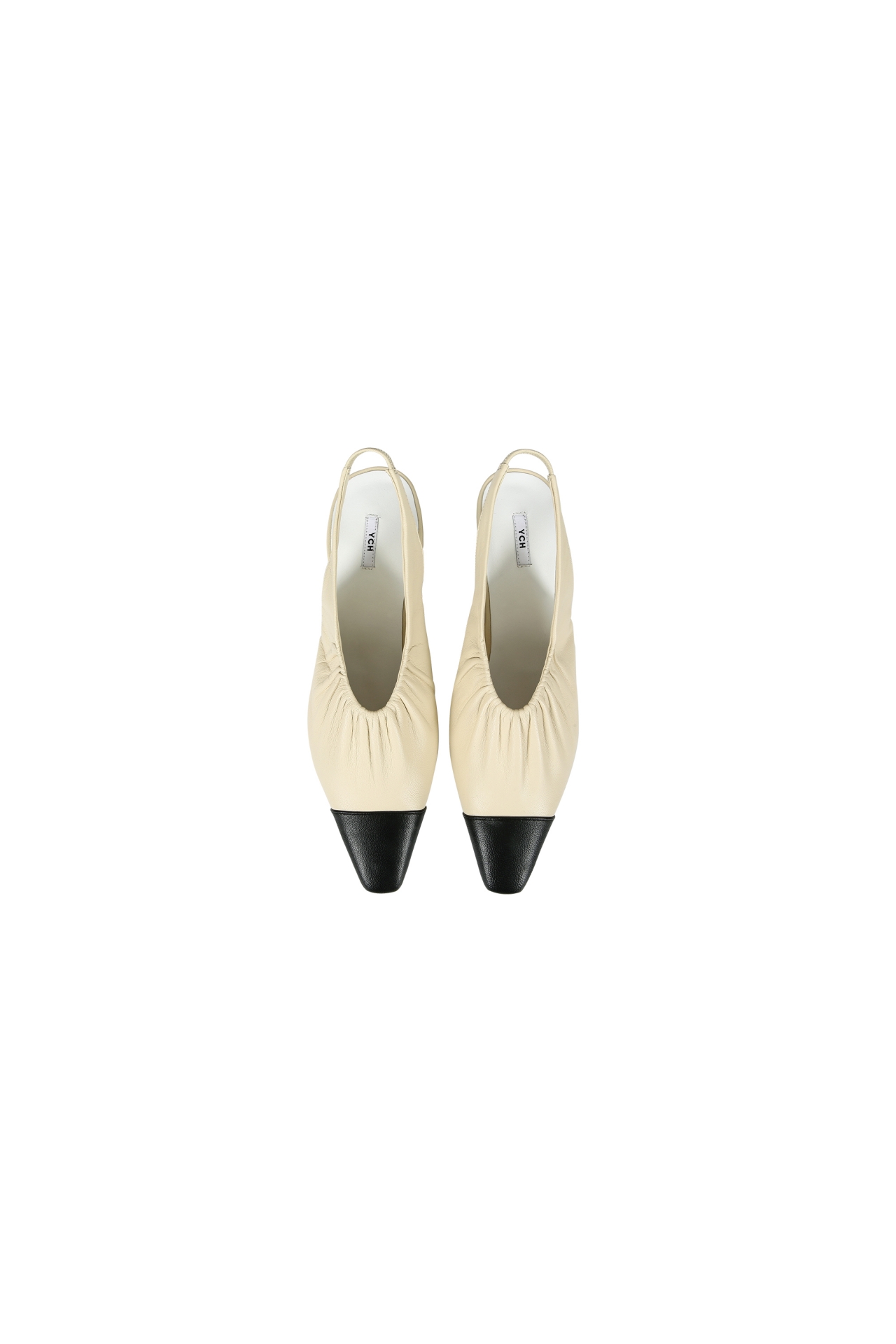 RUCHED SLINGBACK PUMPS (F26AC12041BE)