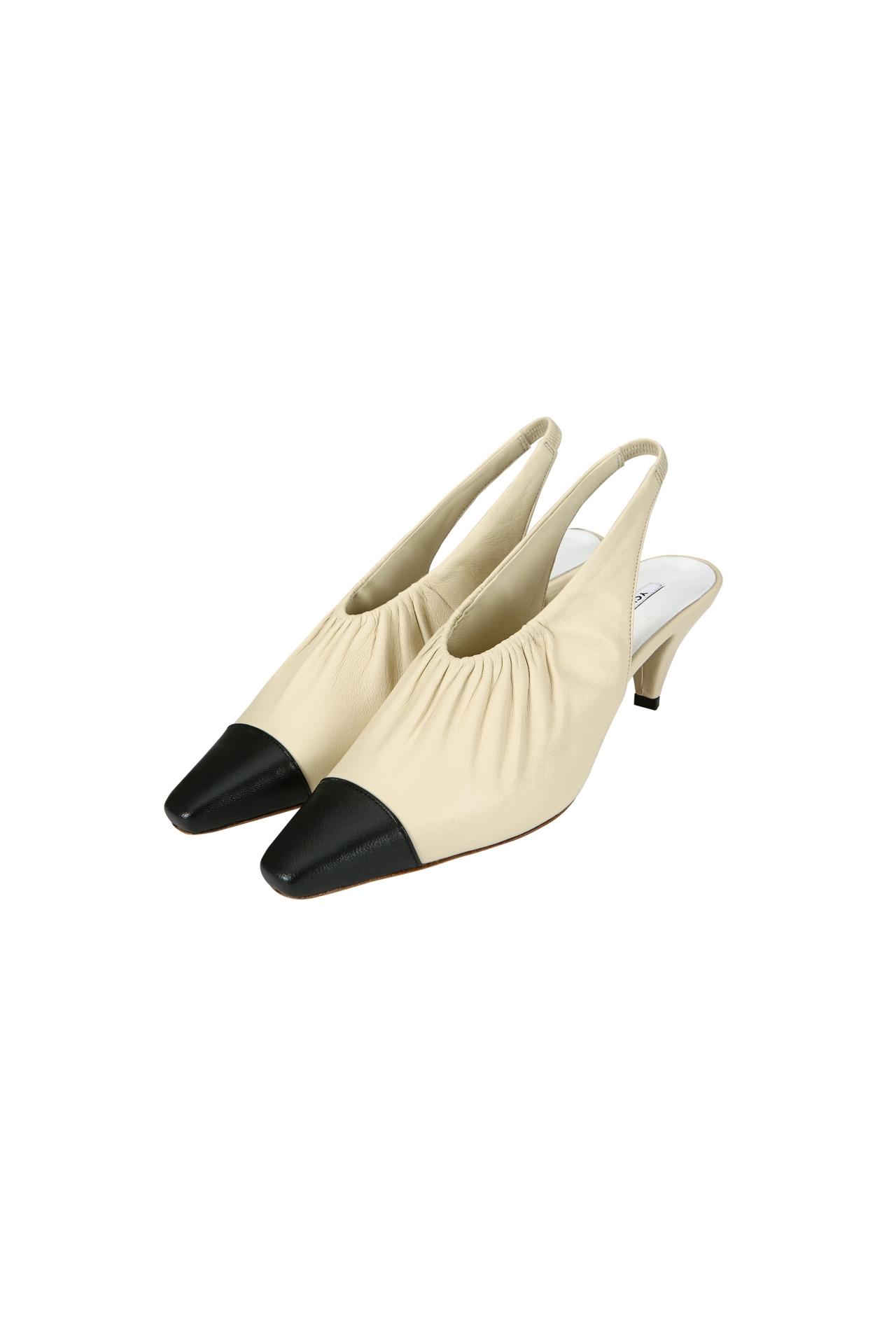RUCHED SLINGBACK PUMPS (F26AC12041BE)