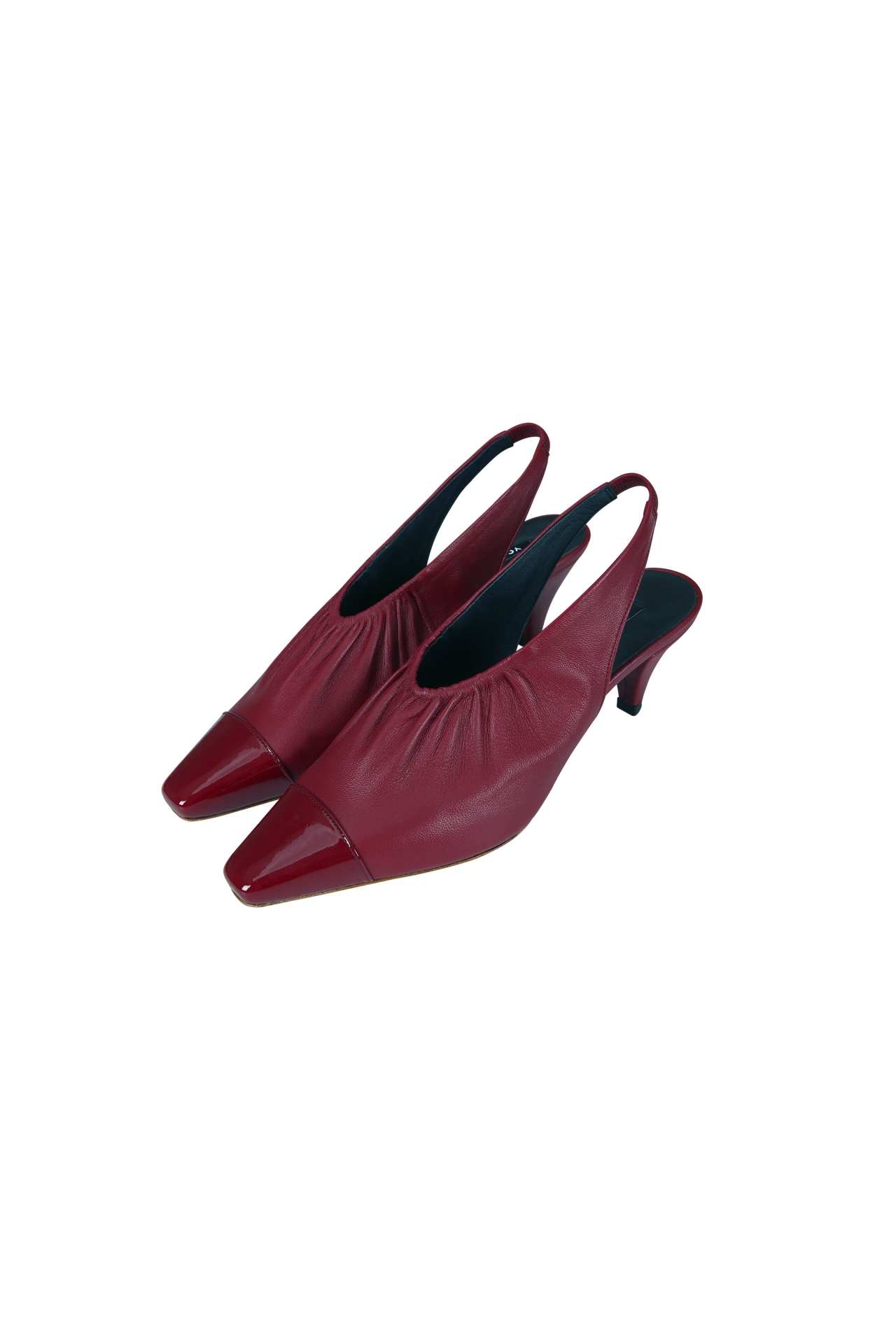 RUCHED SLINGBACK PUMPS (F26AC12041RD)
