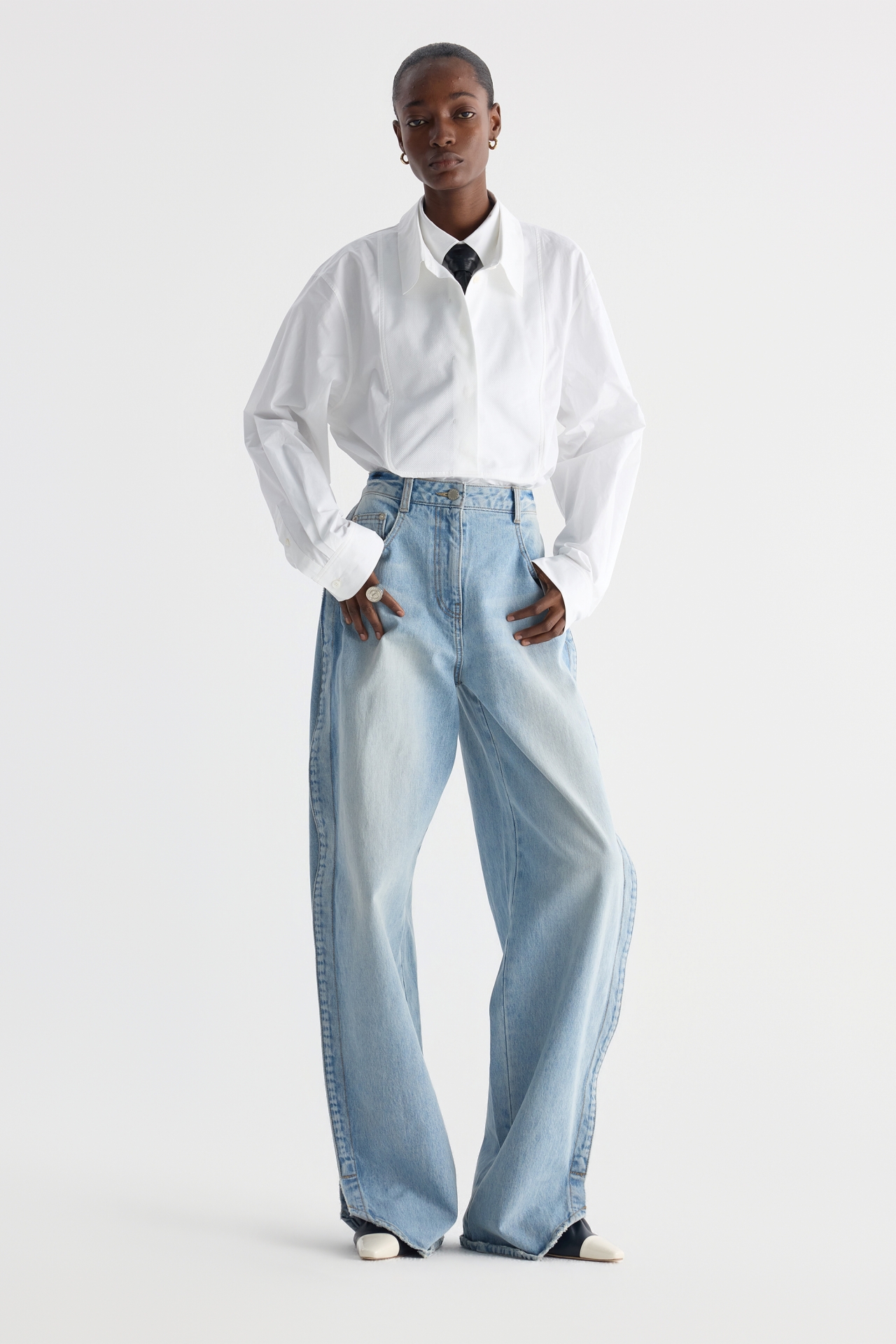 DOUBLE-COLLAR SHIRT (F26BL4011WH)