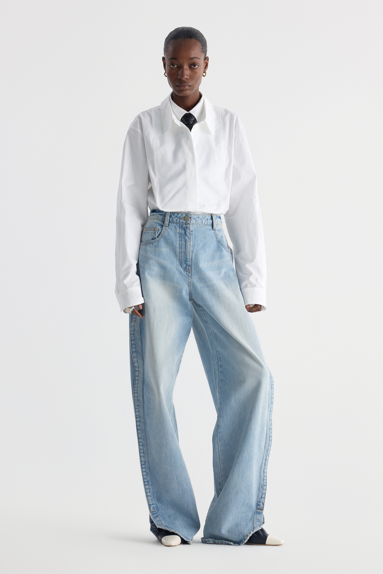 DOUBLE-COLLAR SHIRT (F26BL4011WH)