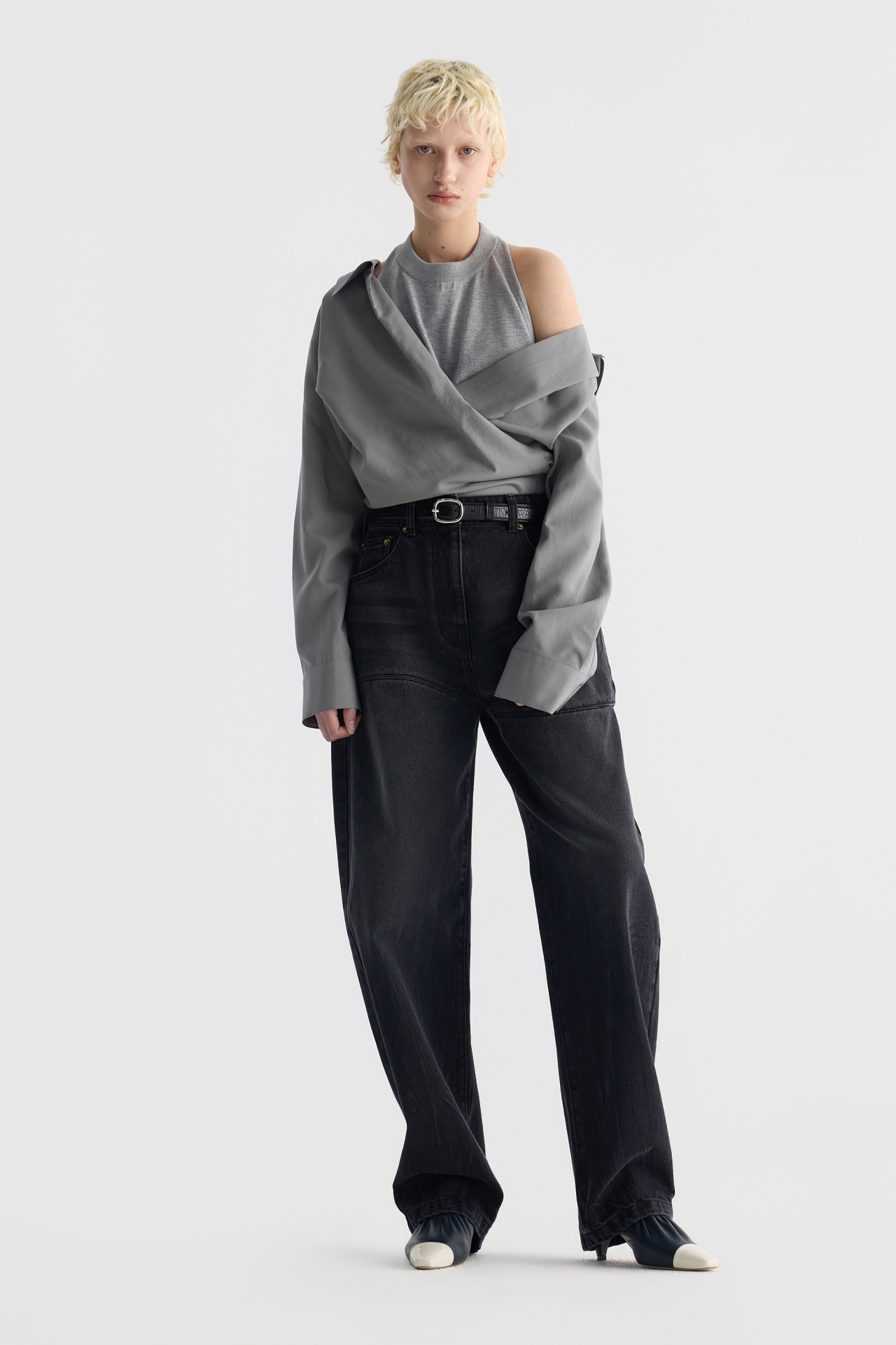 DETACHABLE-LAYER SHIRT (F26BL4021GY)