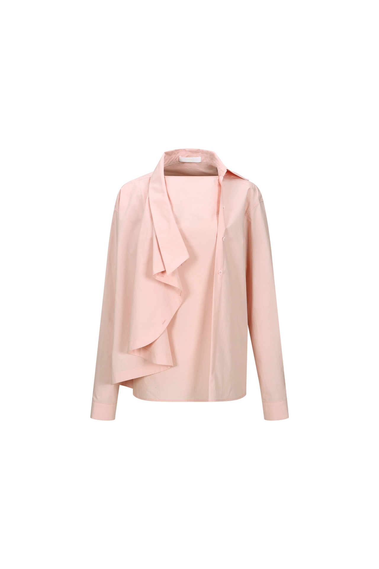 ASYMMETRICAL COLLAR DETAIL SHIRT (F26BL4061PK)