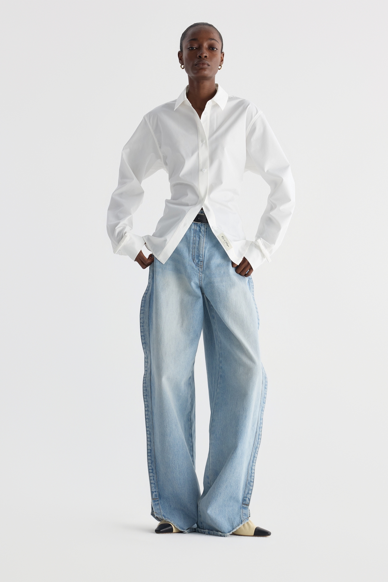 BOW DETAIL SHIRT (F26BL4101WH)