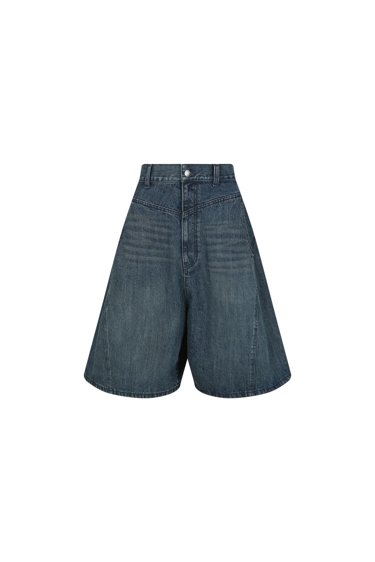 A-LINE DENIM SHORTS (F26DB8041BL)