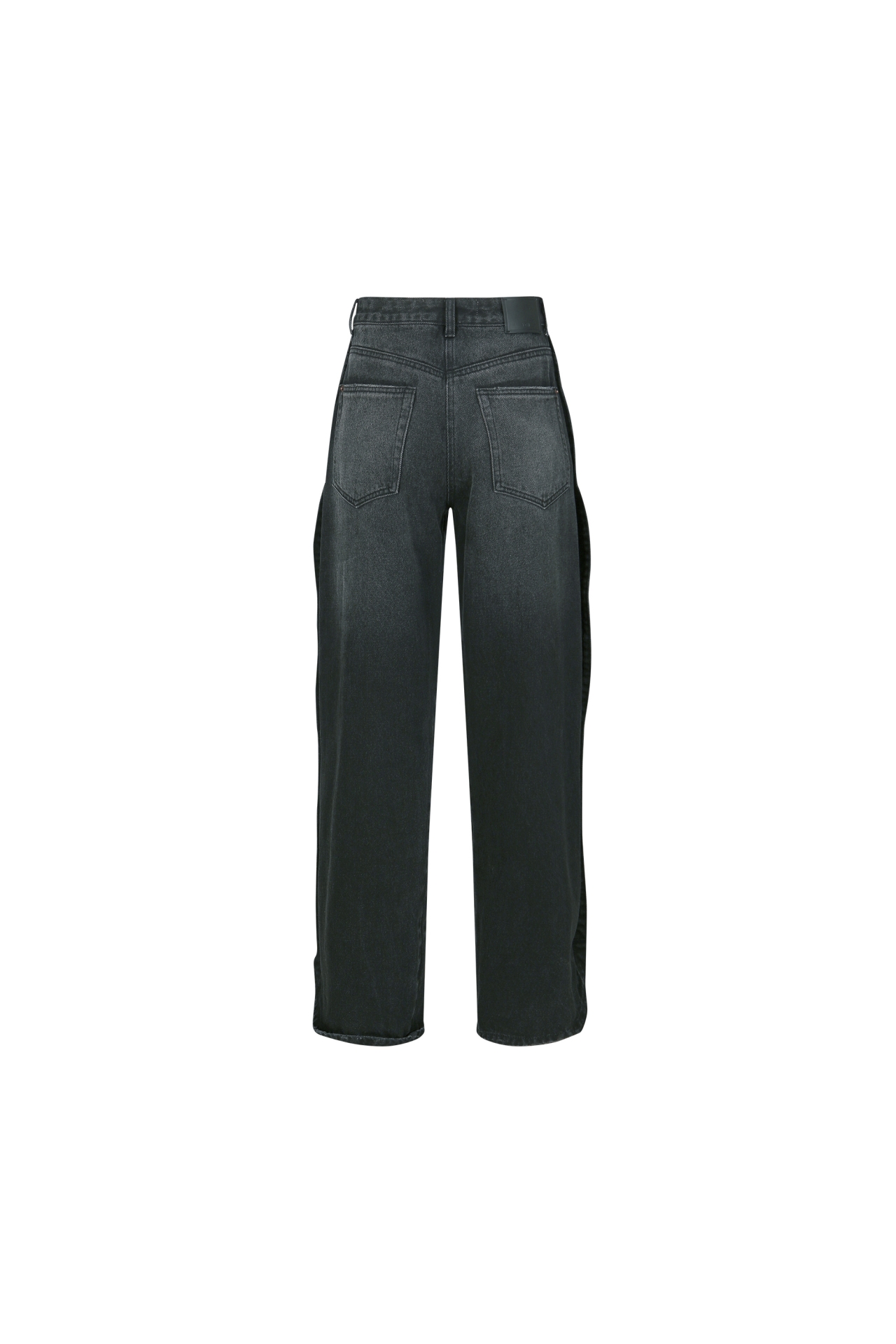 HIGH-WAIST WASHED JEANS (F26DB8061BK)