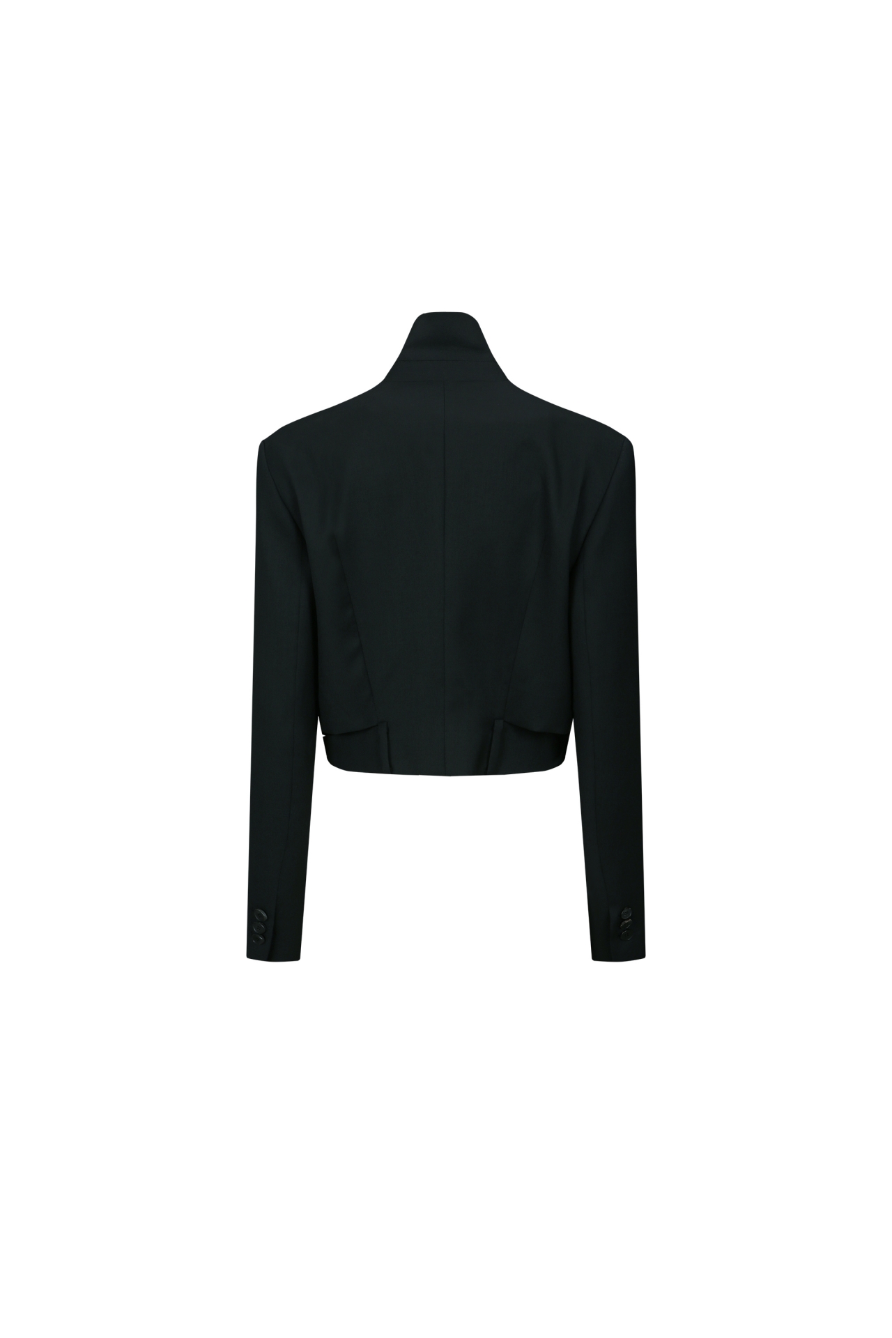 WOOL-BLEND CROPPED JACKET (F26JK2011BK)