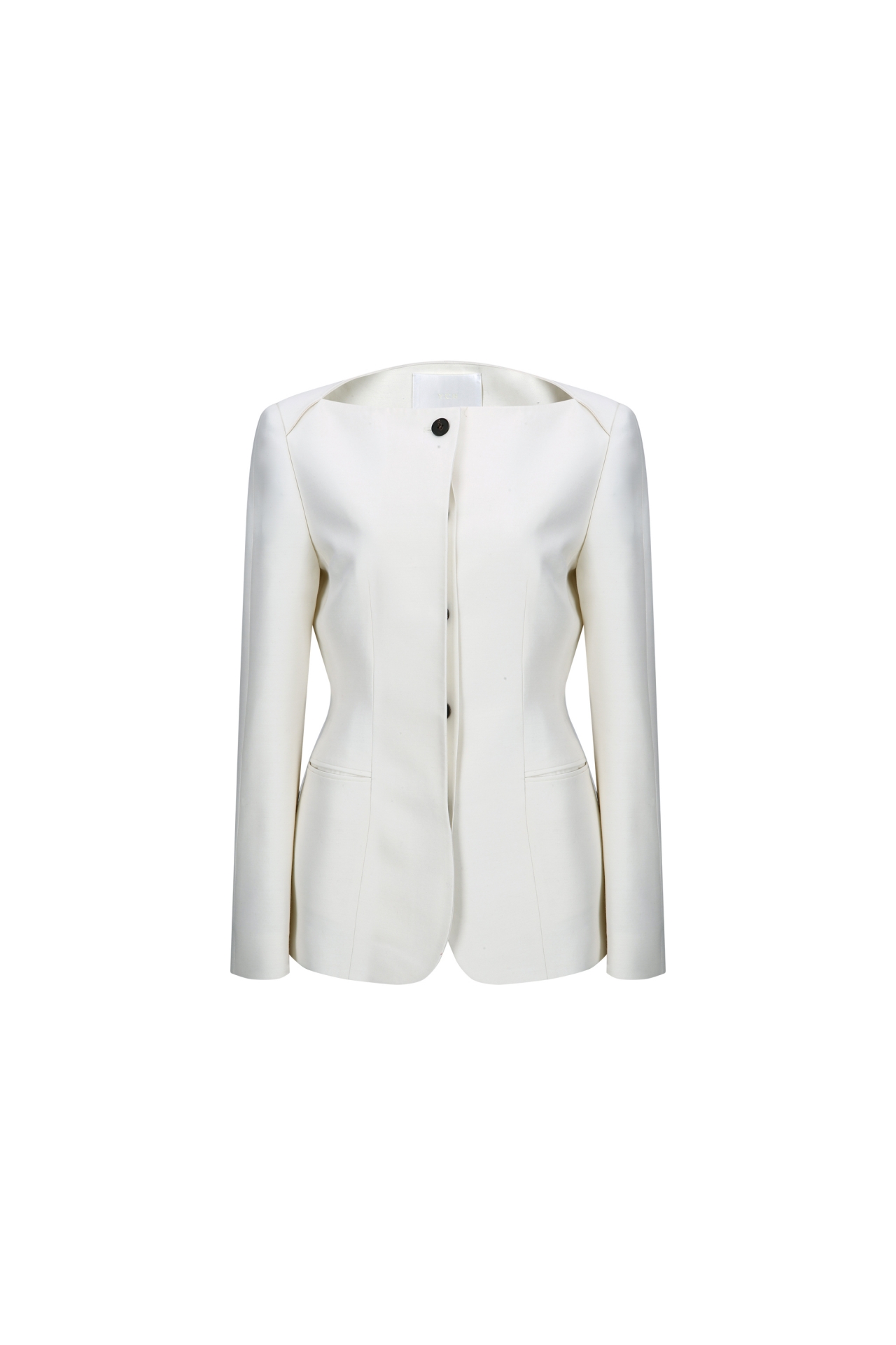 COLLARLESS TAILORED JACKET (F26JK2031IV)