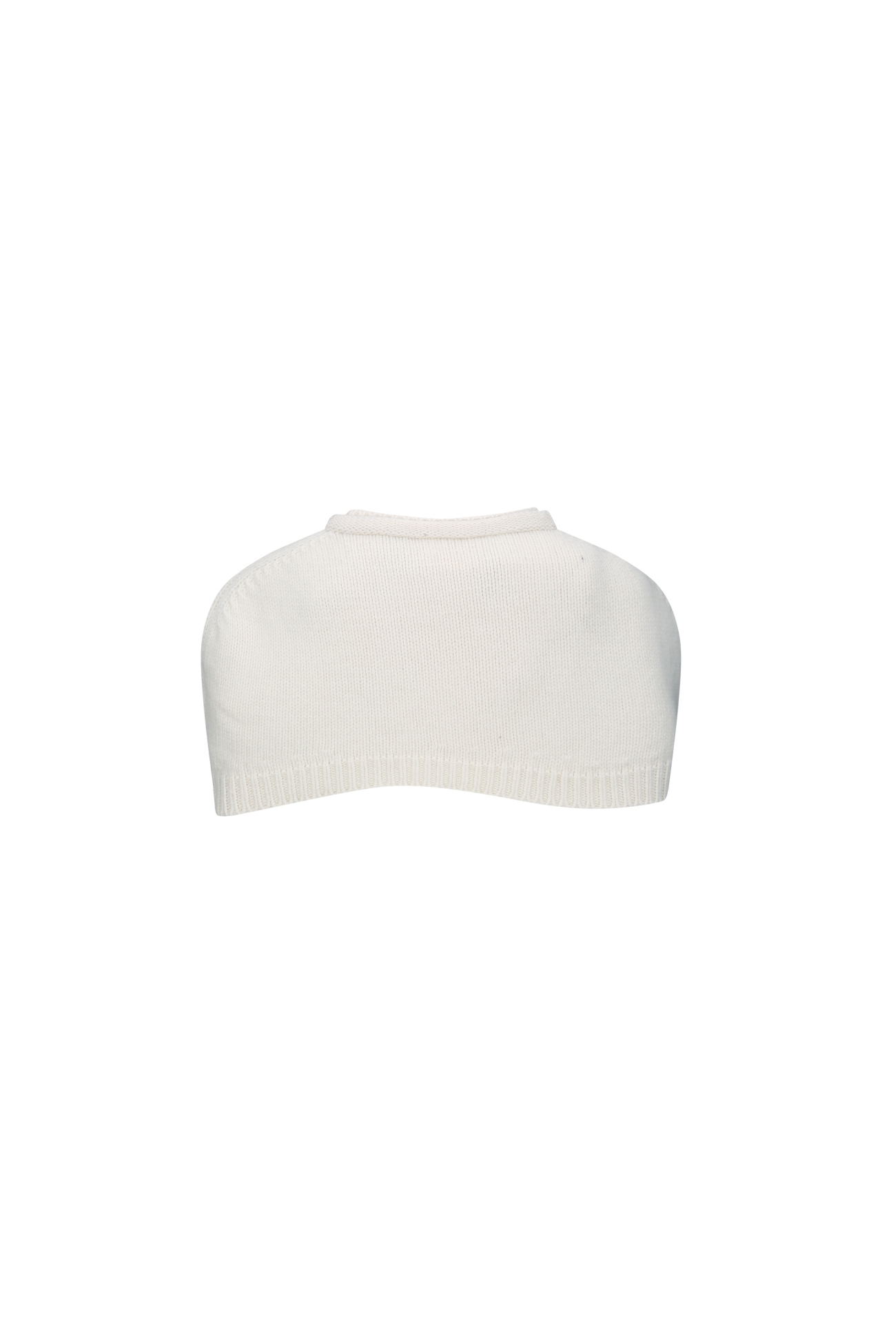 CROPPED KNIT CAPE (F26KT9051IV)