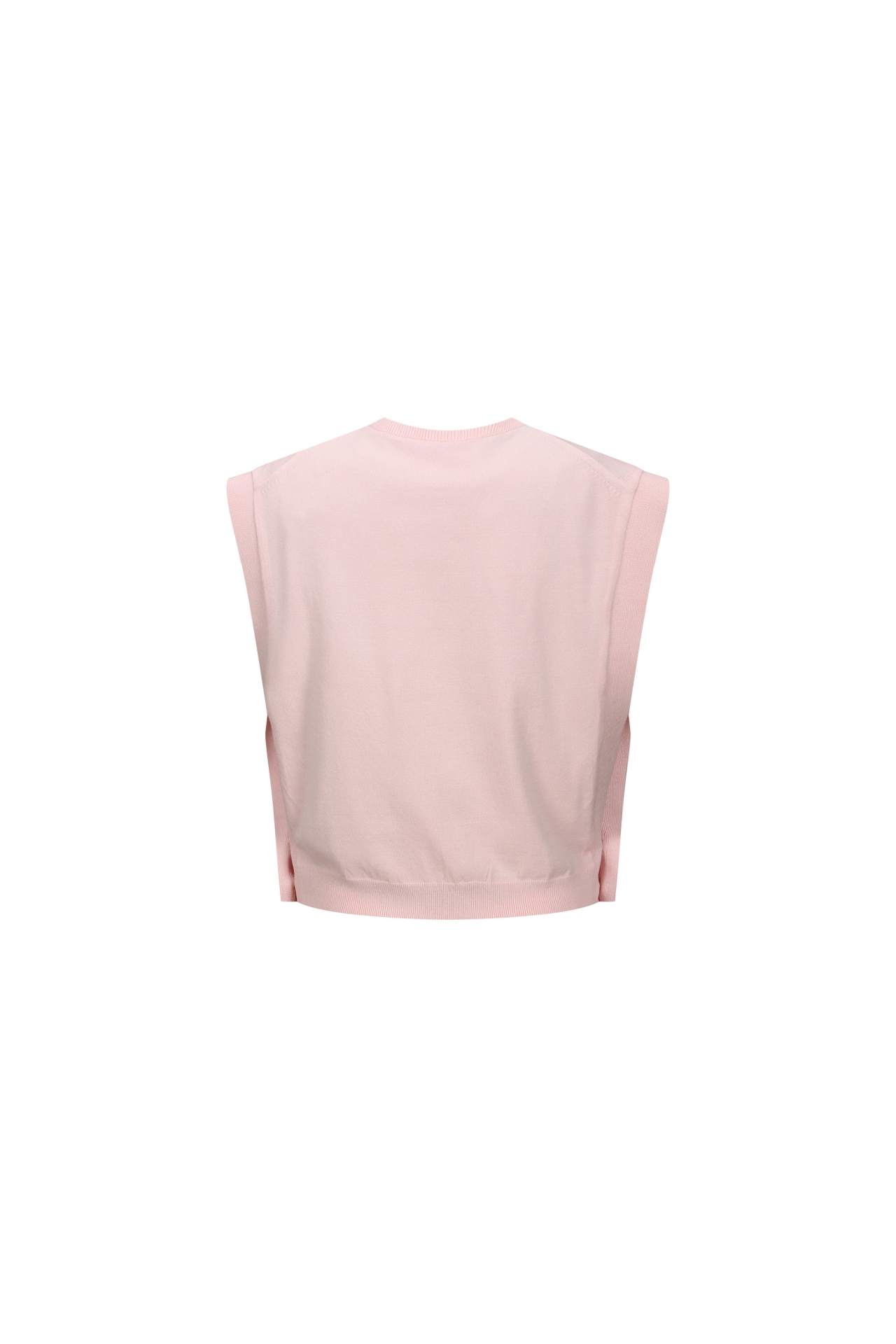 SLEEVELESS CROPPED KNIT TOP (F26KT9071PK)