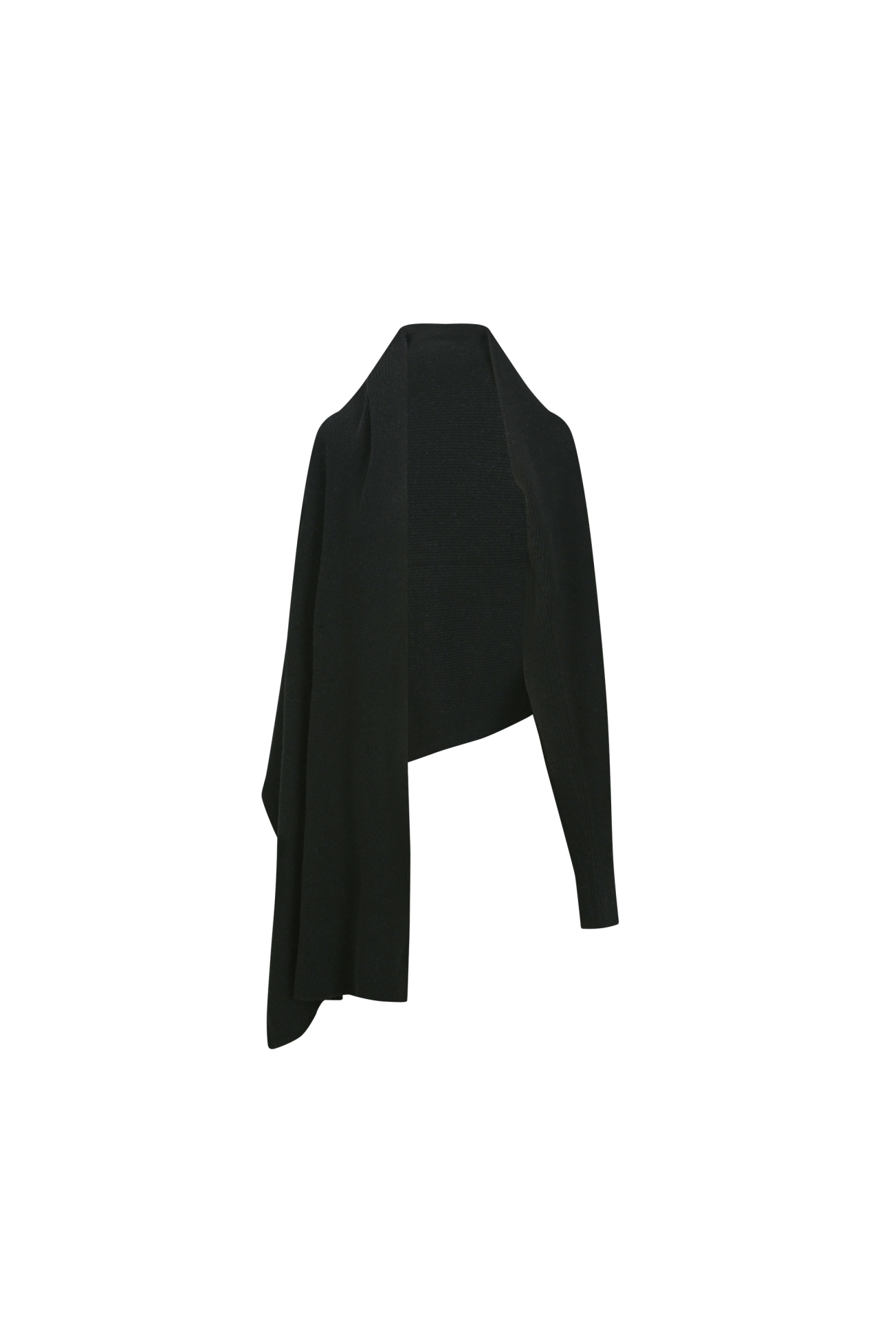 ONE-SLEEVE SHAWL (F26KT9091BK)