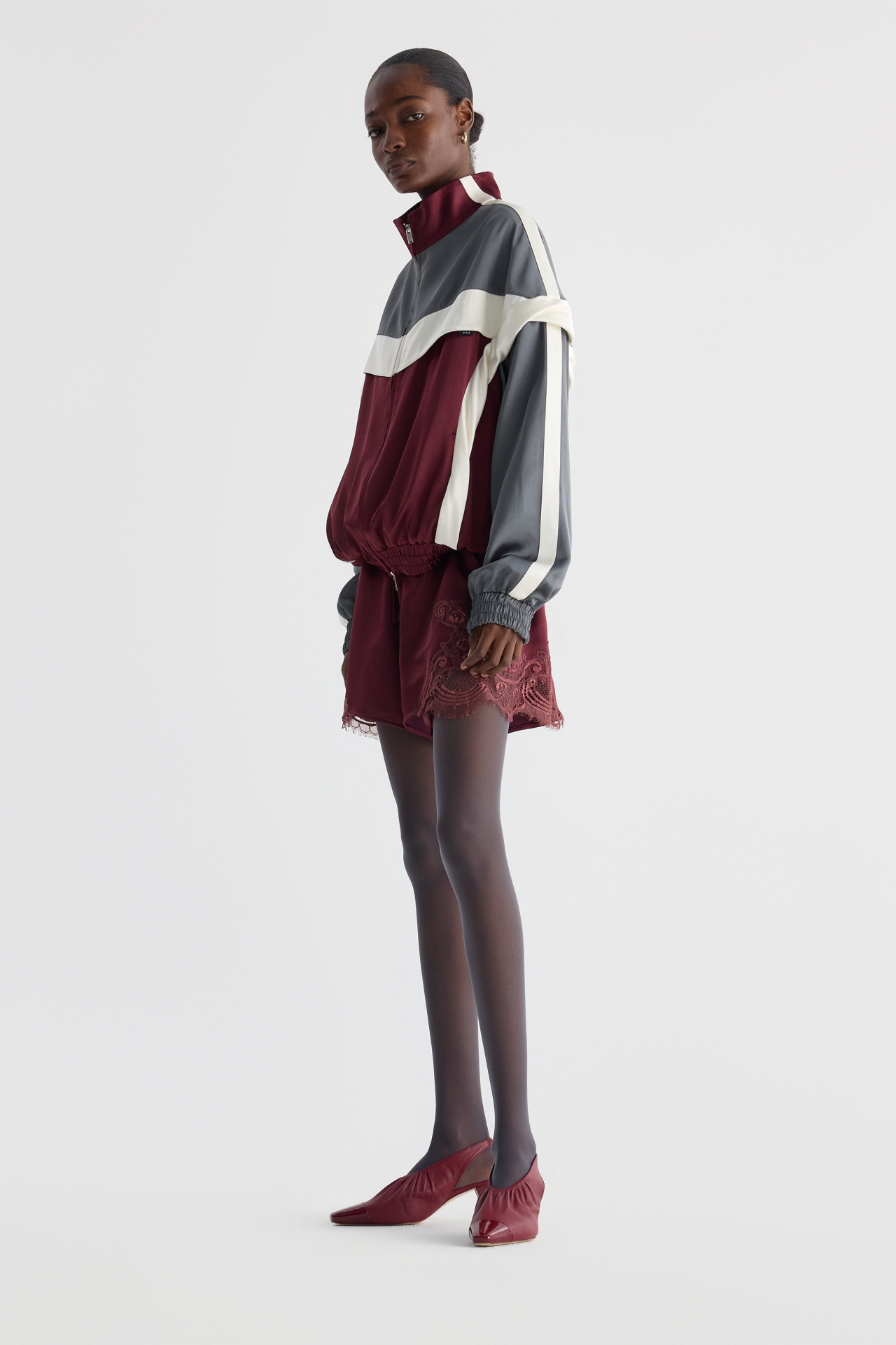 BLOCKED ZIP-UP JACKET (F26OT0021BD)