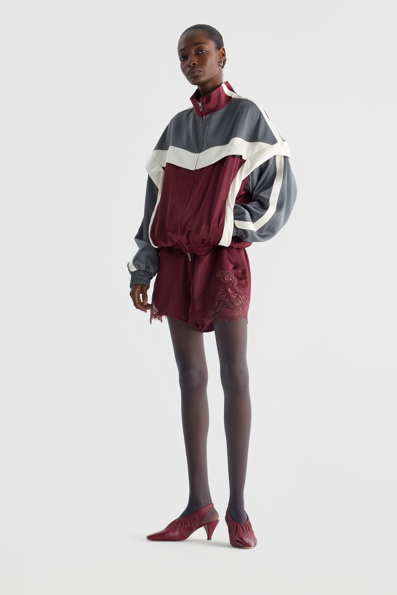BLOCKED ZIP-UP JACKET (F26OT0021BD)