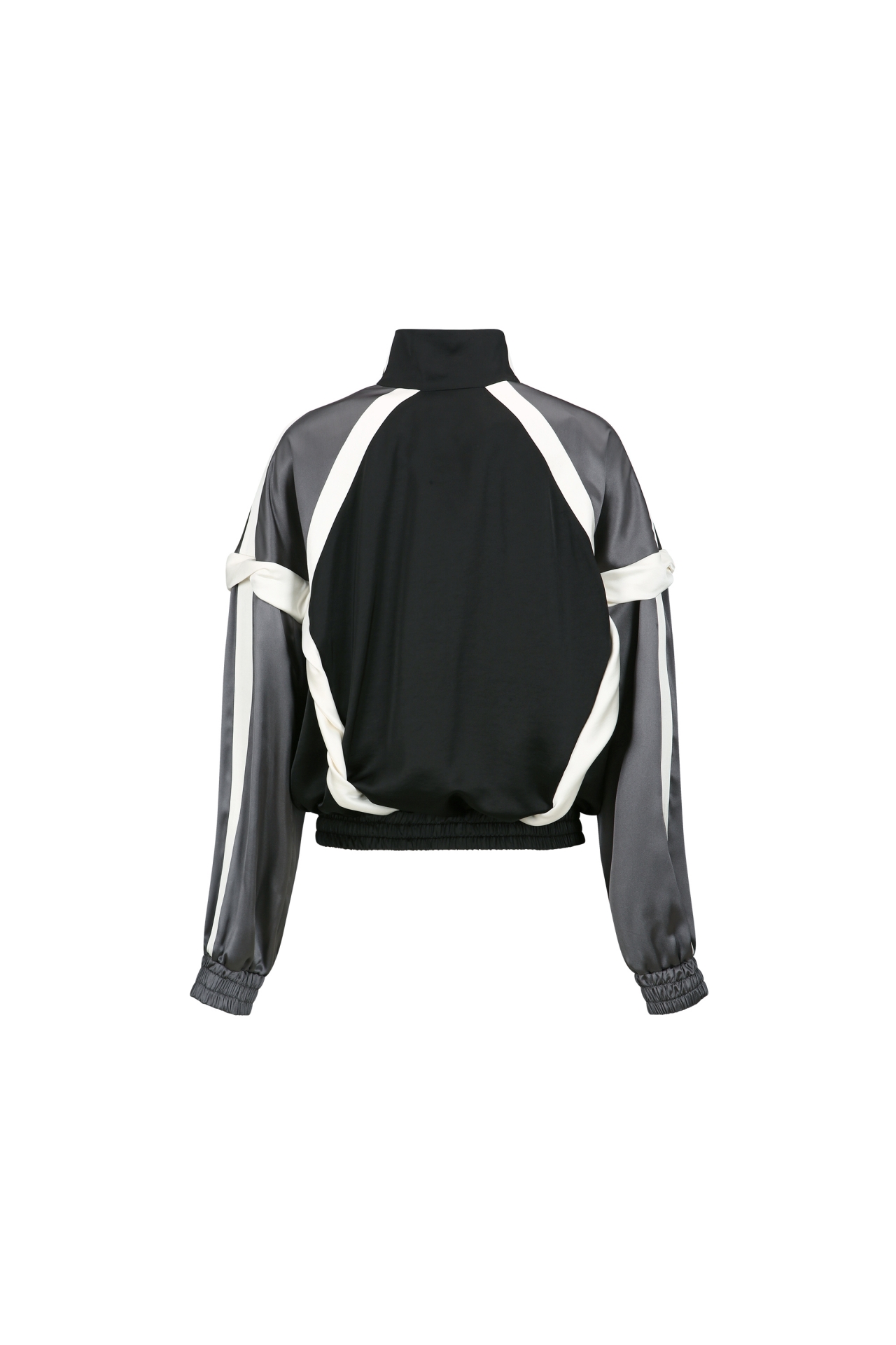 BLOCKED ZIP-UP JACKET (F26OT0021BK)
