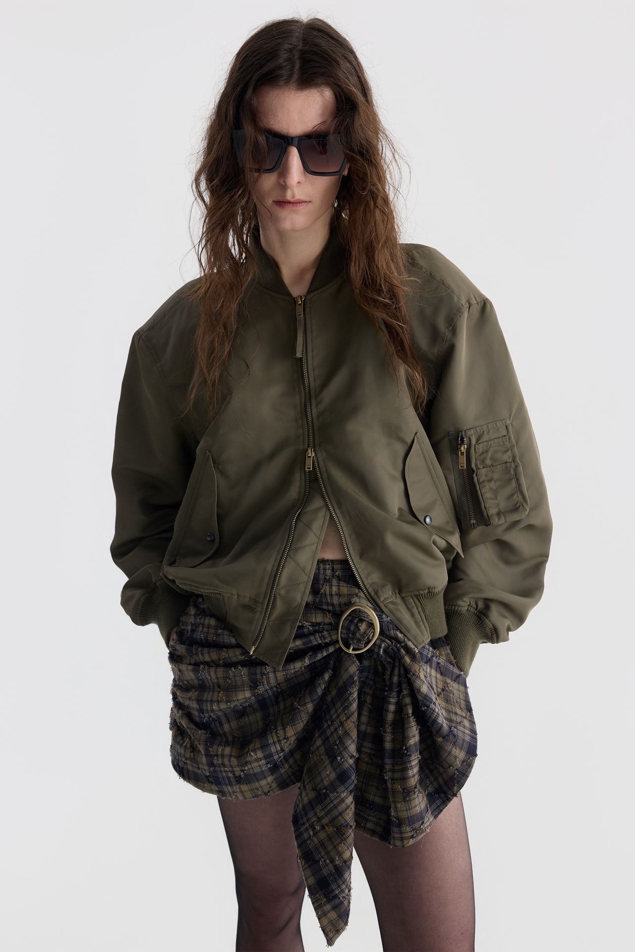 BACKLESS BOMBER JACKET (F26OT0041KK)