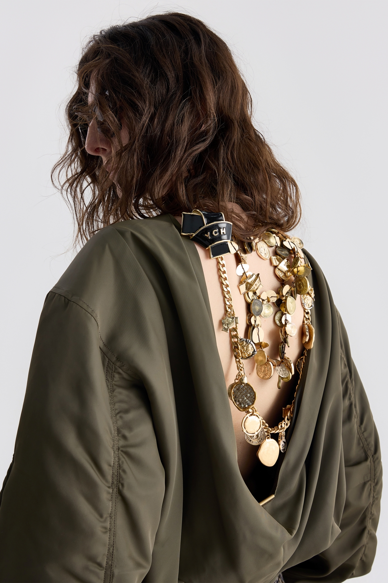 BACKLESS BOMBER JACKET (F26OT0041KK)