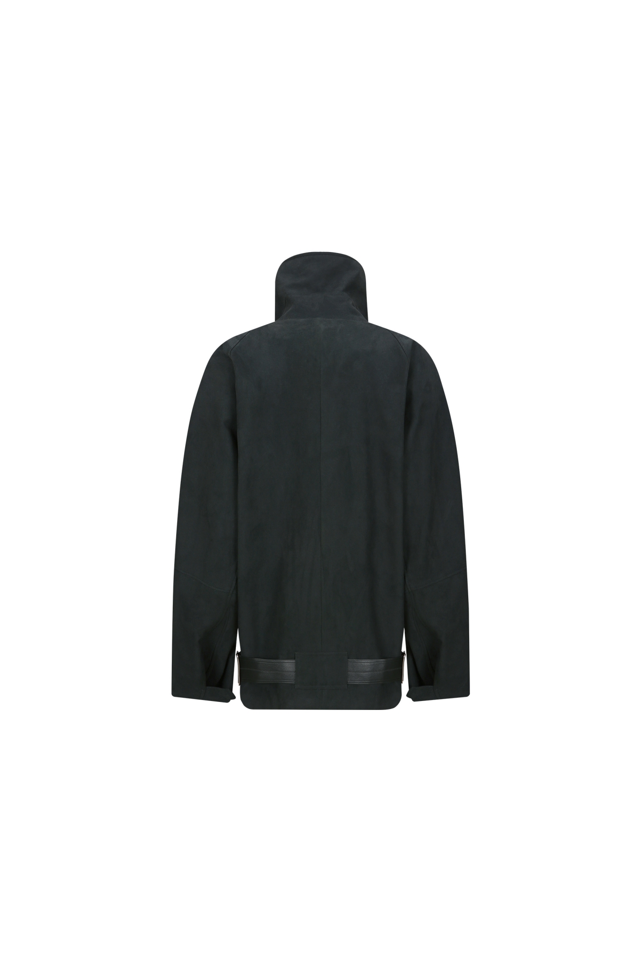 FUNNEL NECK SUEDE JACKET (F26OT0051BK)