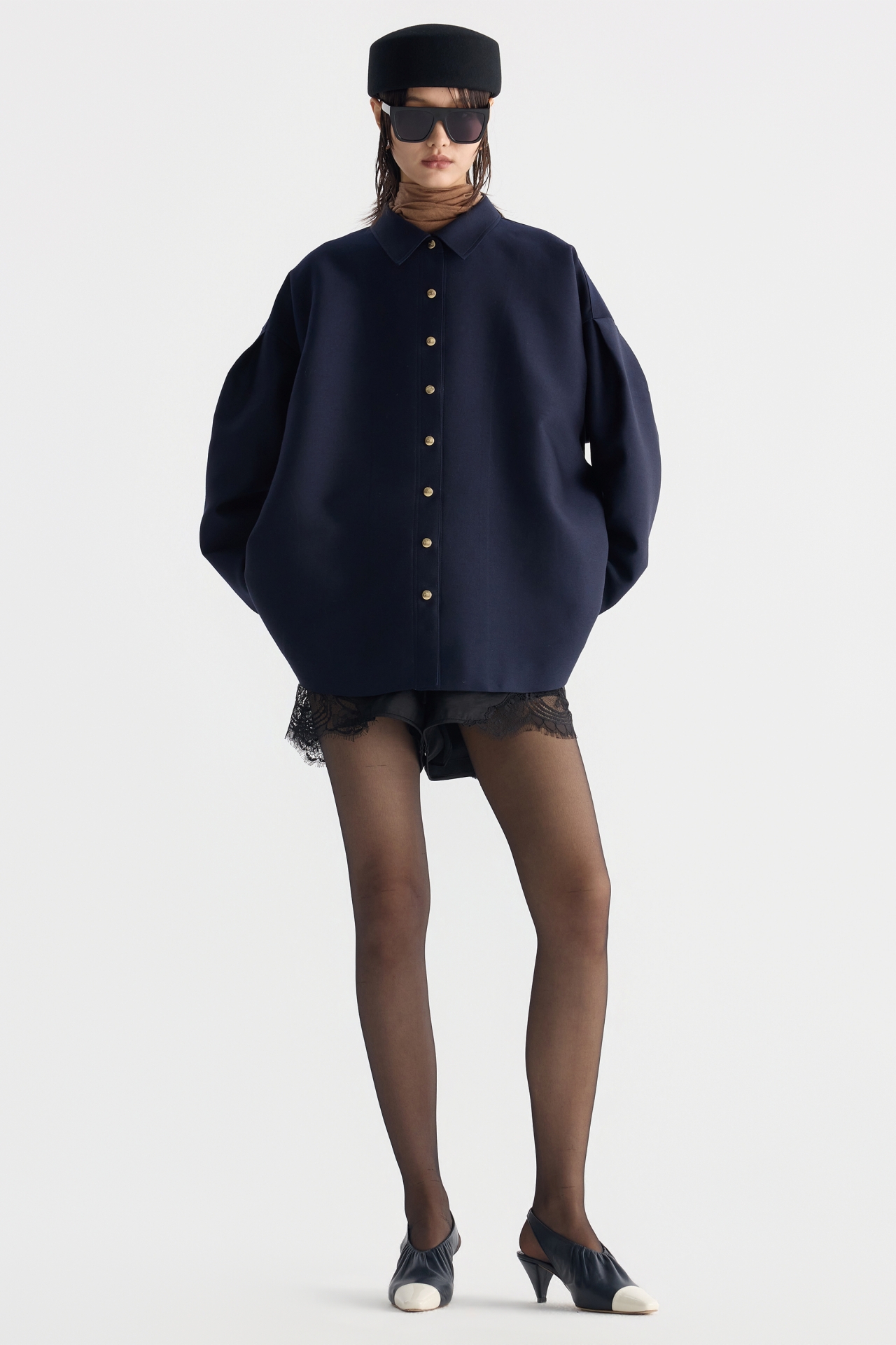 OVERSIZED BELTED JACKET (F26OT0081NV)