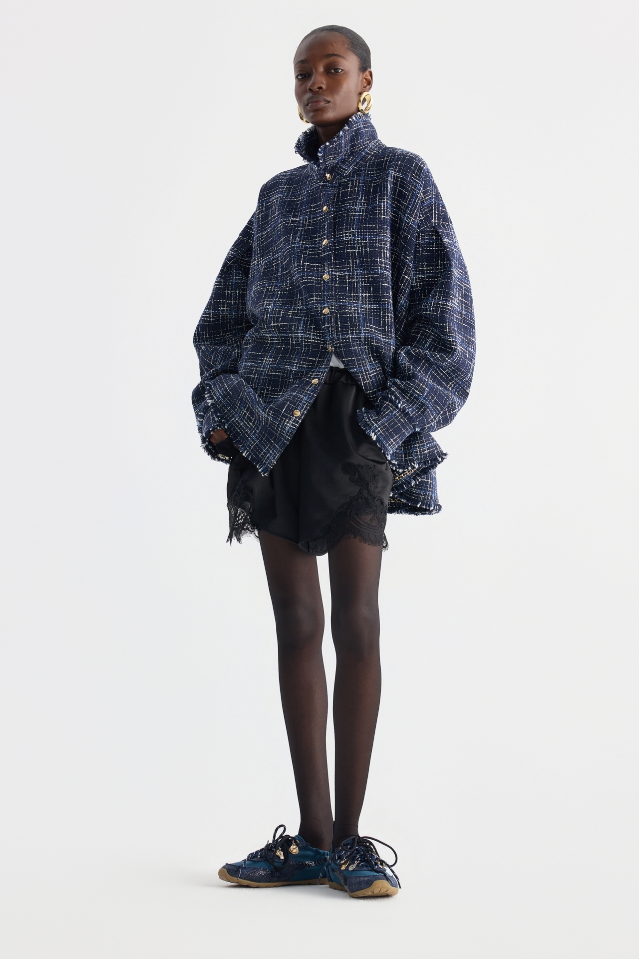 OVERSIZED BELTED JACKET (F26OT0082BL)