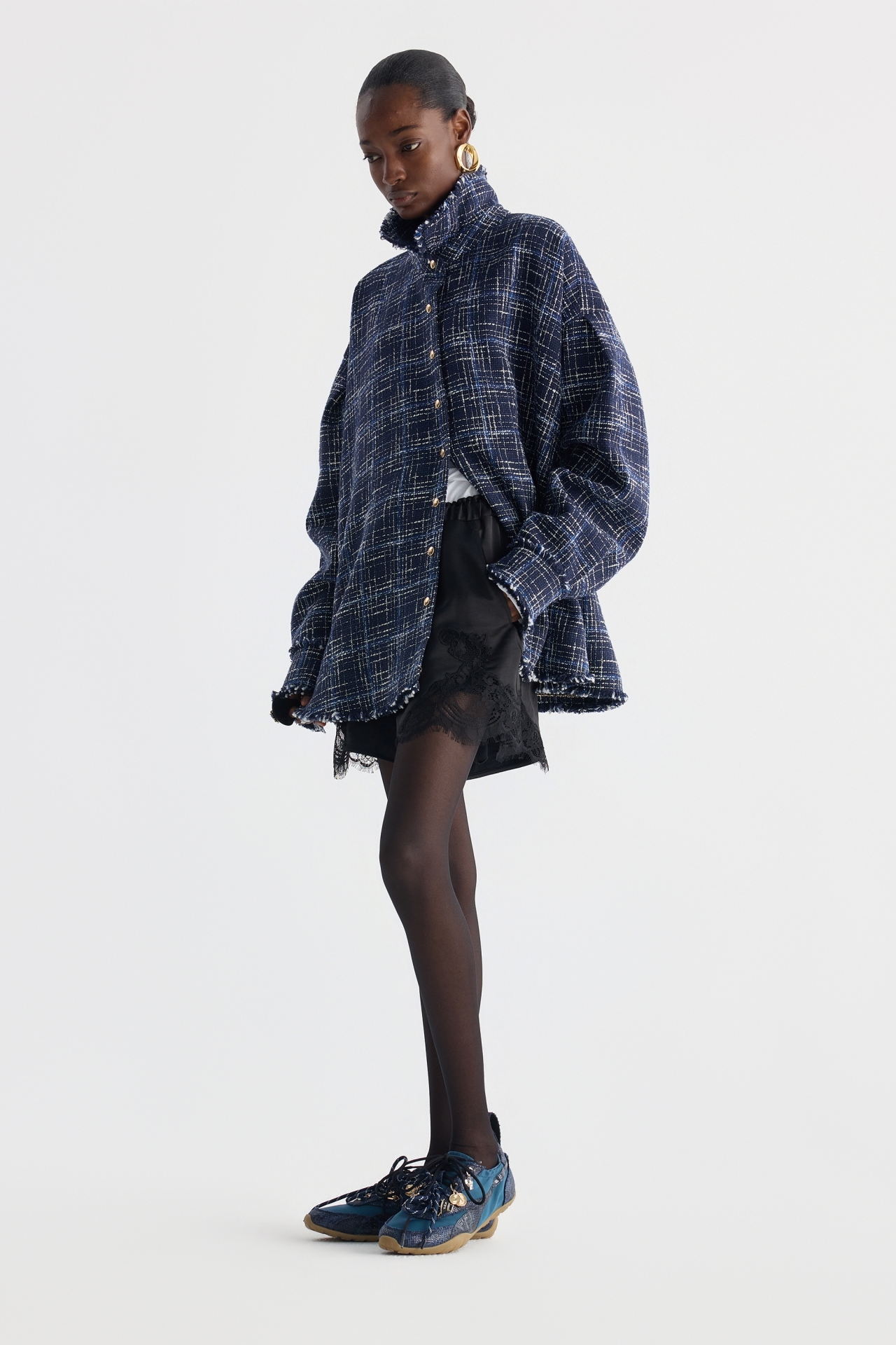 OVERSIZED BELTED JACKET (F26OT0082BL)