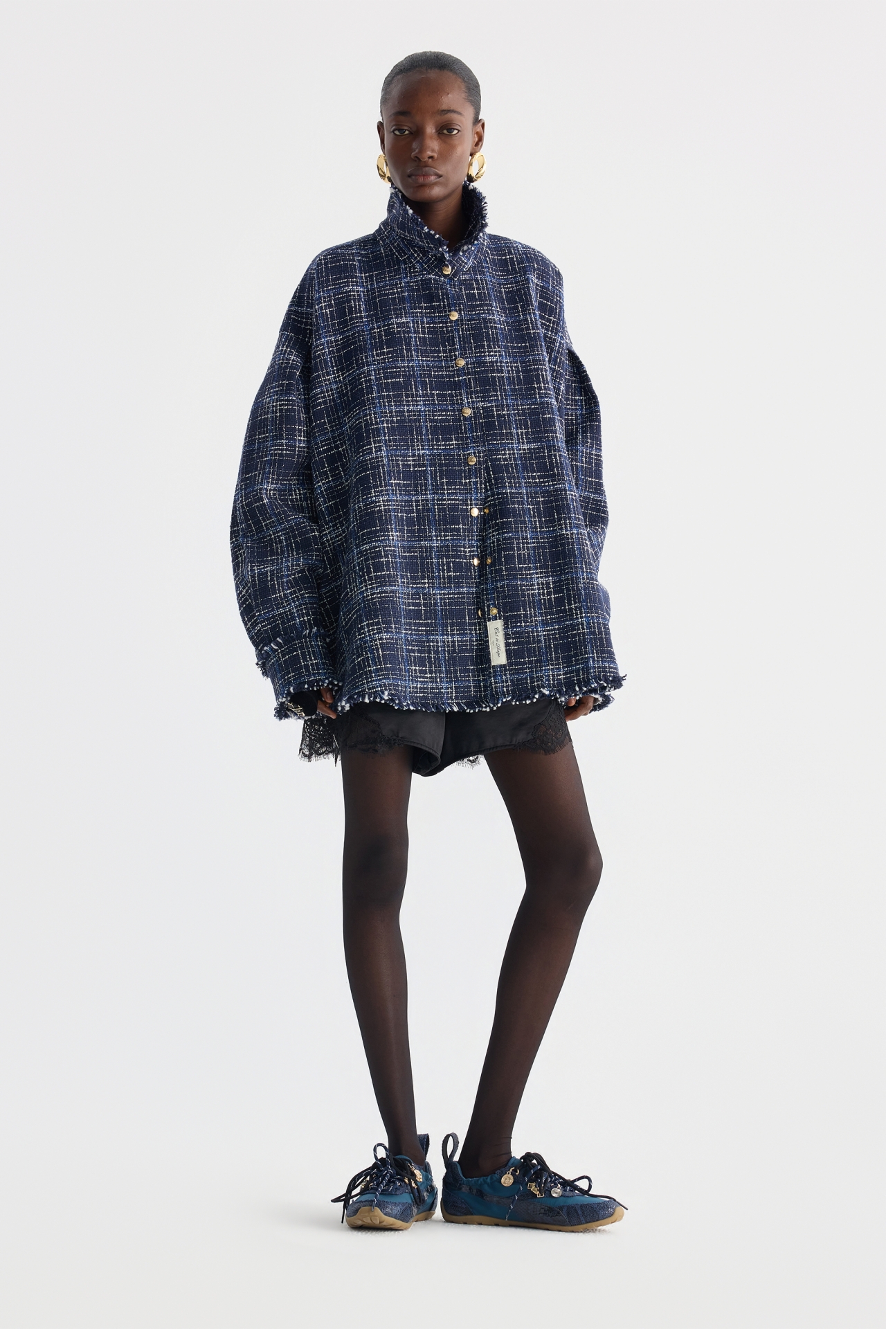 OVERSIZED BELTED JACKET (F26OT0082BL)
