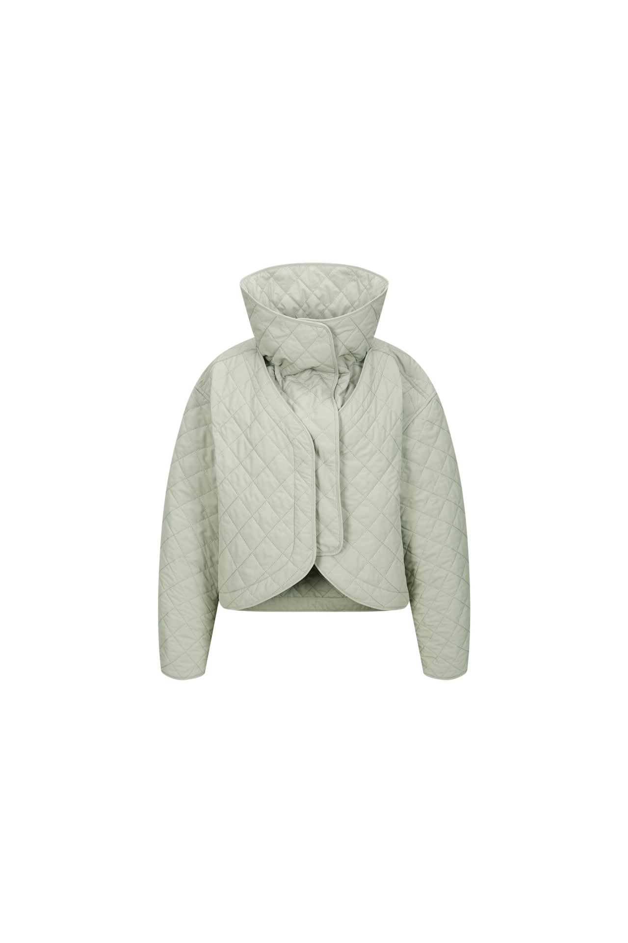DETACHABLE FUNNEL NECK QUILTED JACKET (F26OT0091KK)
