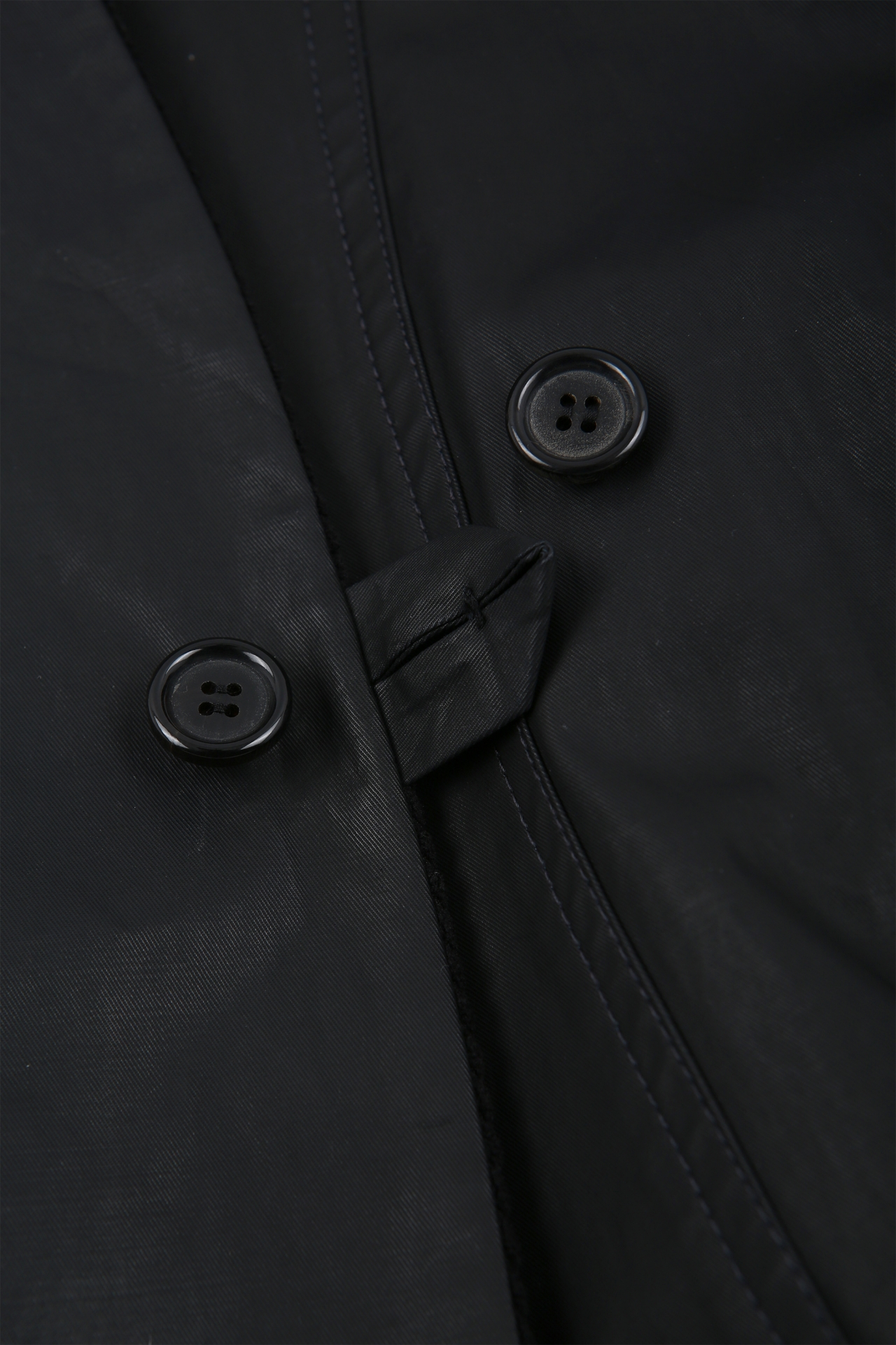 BELTED ASYMMETRIC WRAP JACKET (F26OT0111BK)