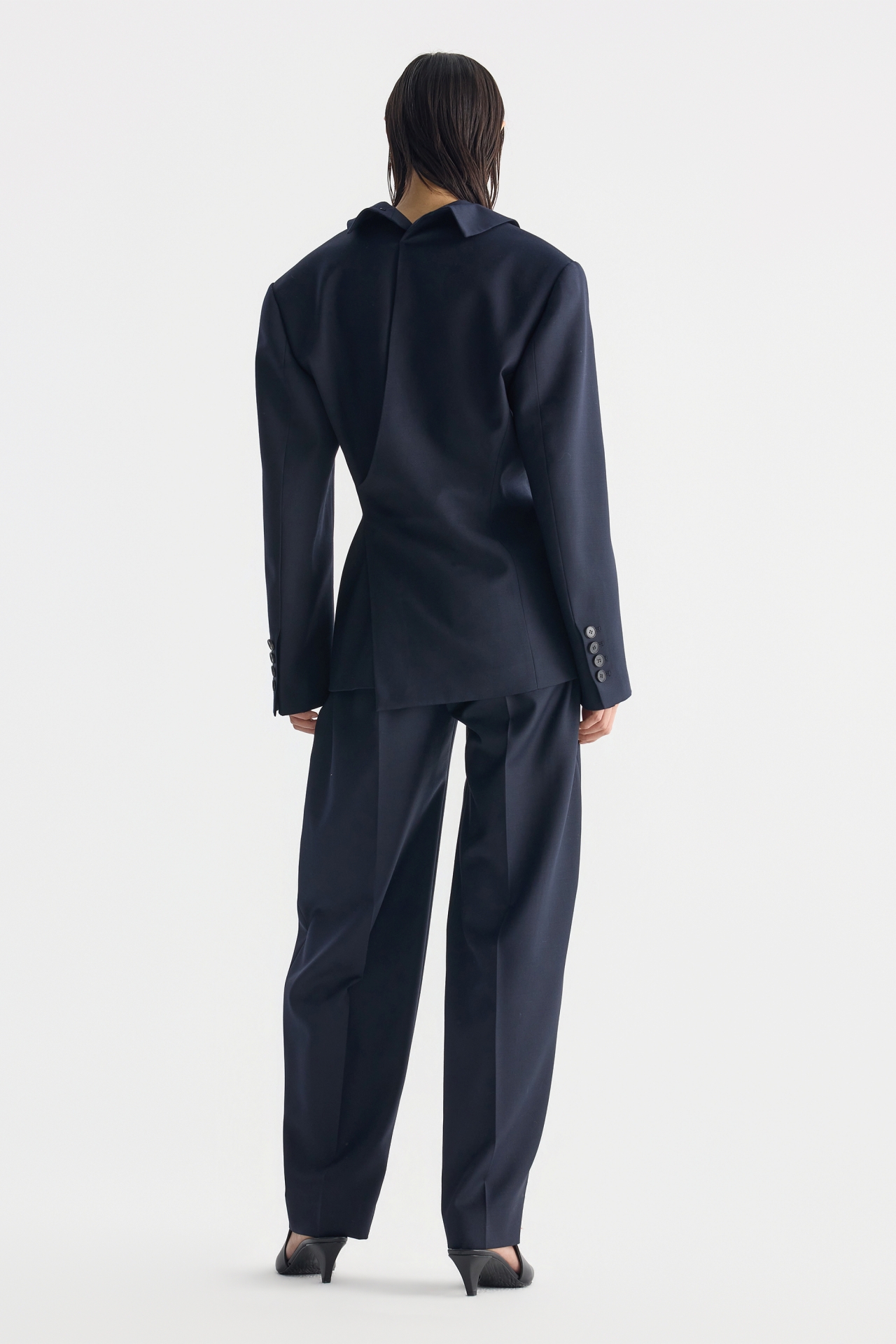 PLEATED HIGH-WAISTED PANTS (F26PT5021NV)