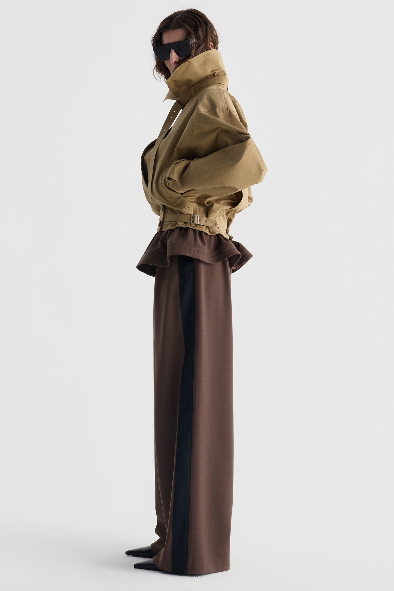 LAYERED RUFFLE PANTS (F26PT5031BR)