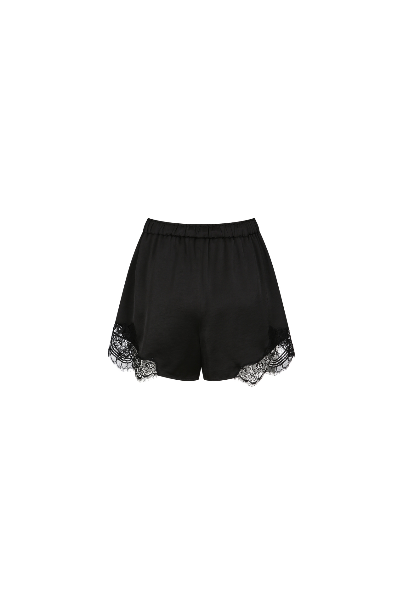 LACE-DETAILED SHORTS (F26PT5121BK)
