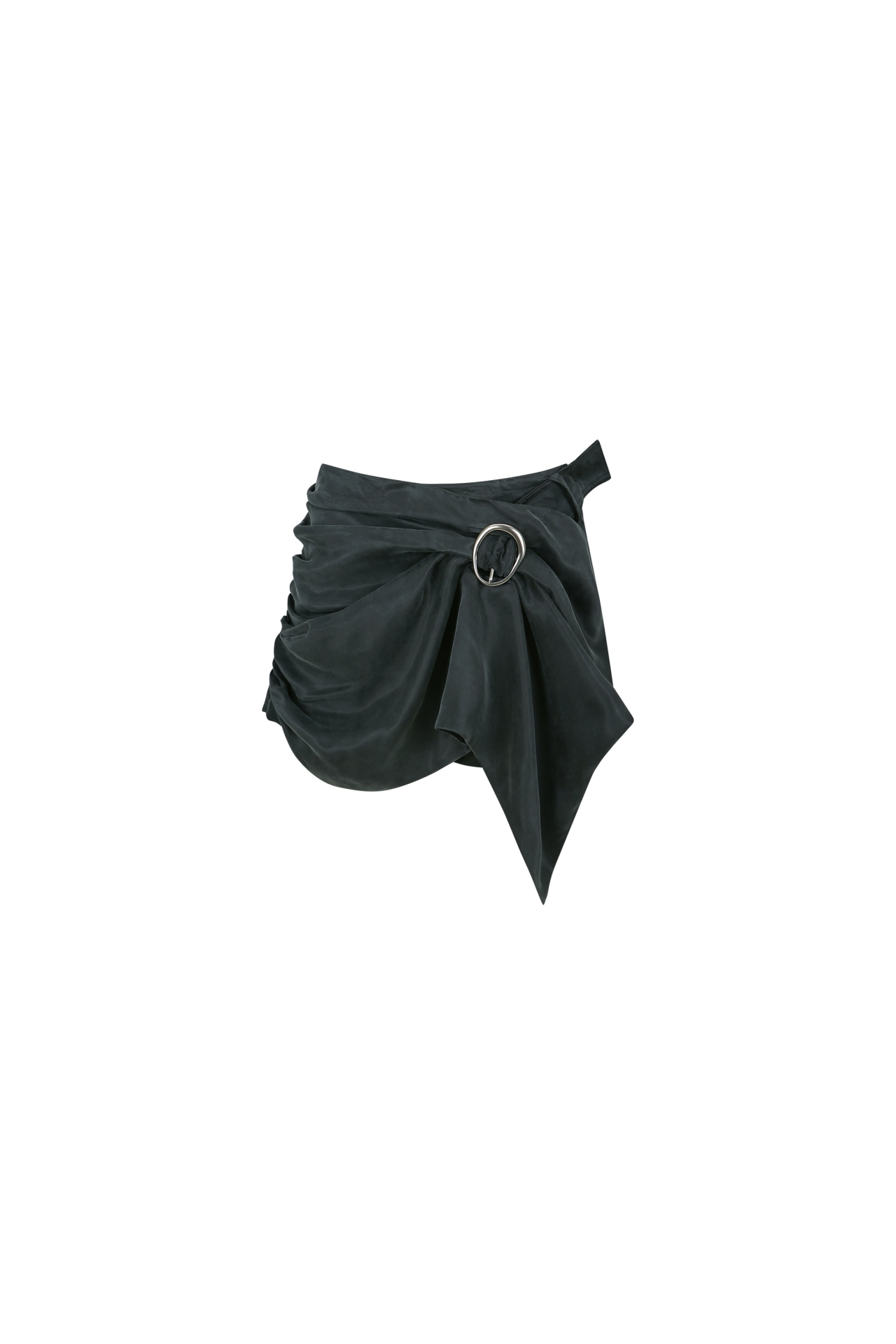ASYMMETRIC TIE-FRONT PLAID SKORT (F26PT5152CG)