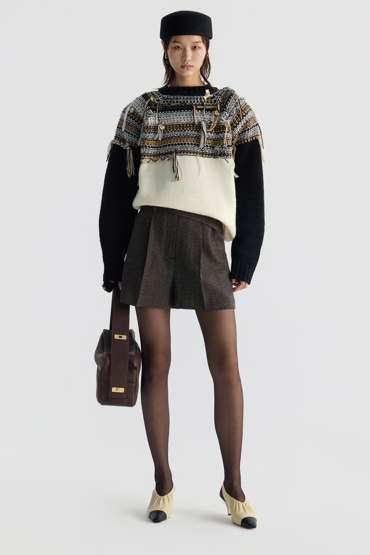 BELT DETAIL SHORTS (F26PT5171BR)