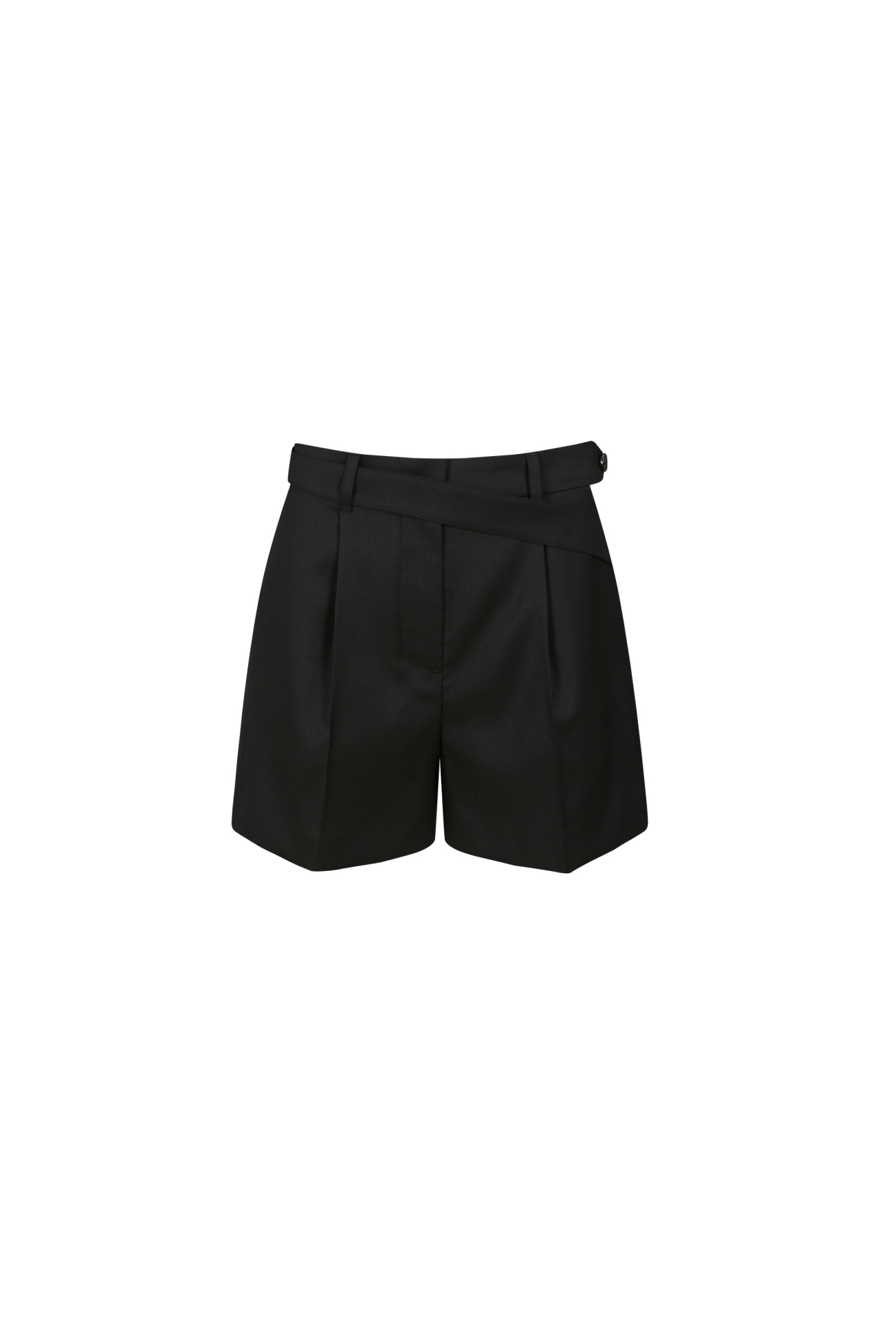 BELT DETAIL SHORTS (F26PT5172BK)