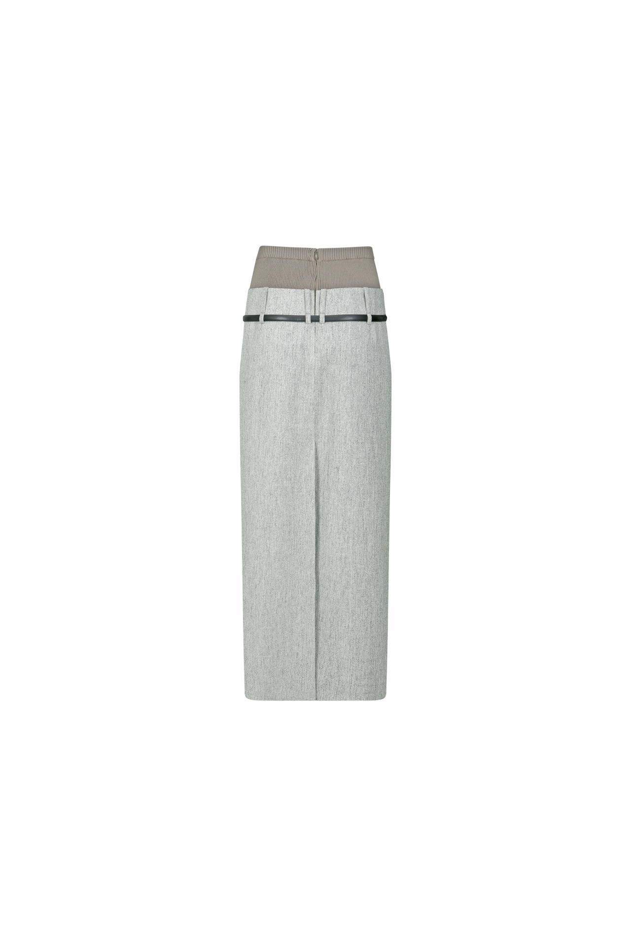 PANELED BELTED MAXI SKIRT (F26SK6022KK)
