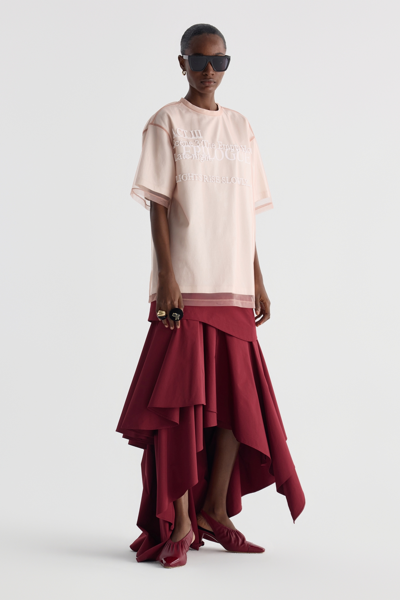 LAYERED HEM SKIRT (F26SK6052BD)