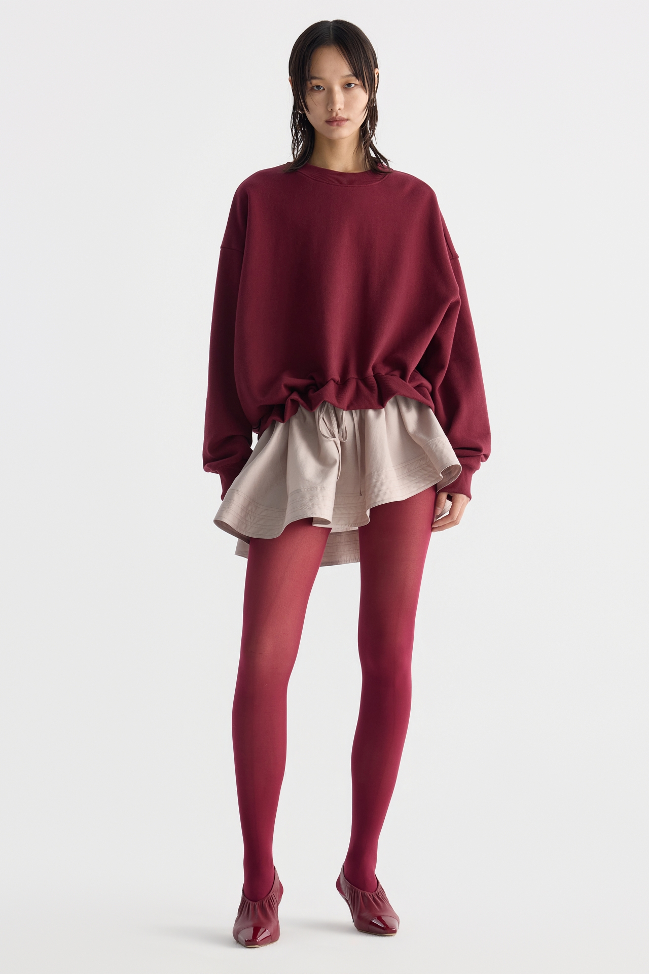 UNBALANCE LAYERD SWEATSHIRT (F26TO10031BD)