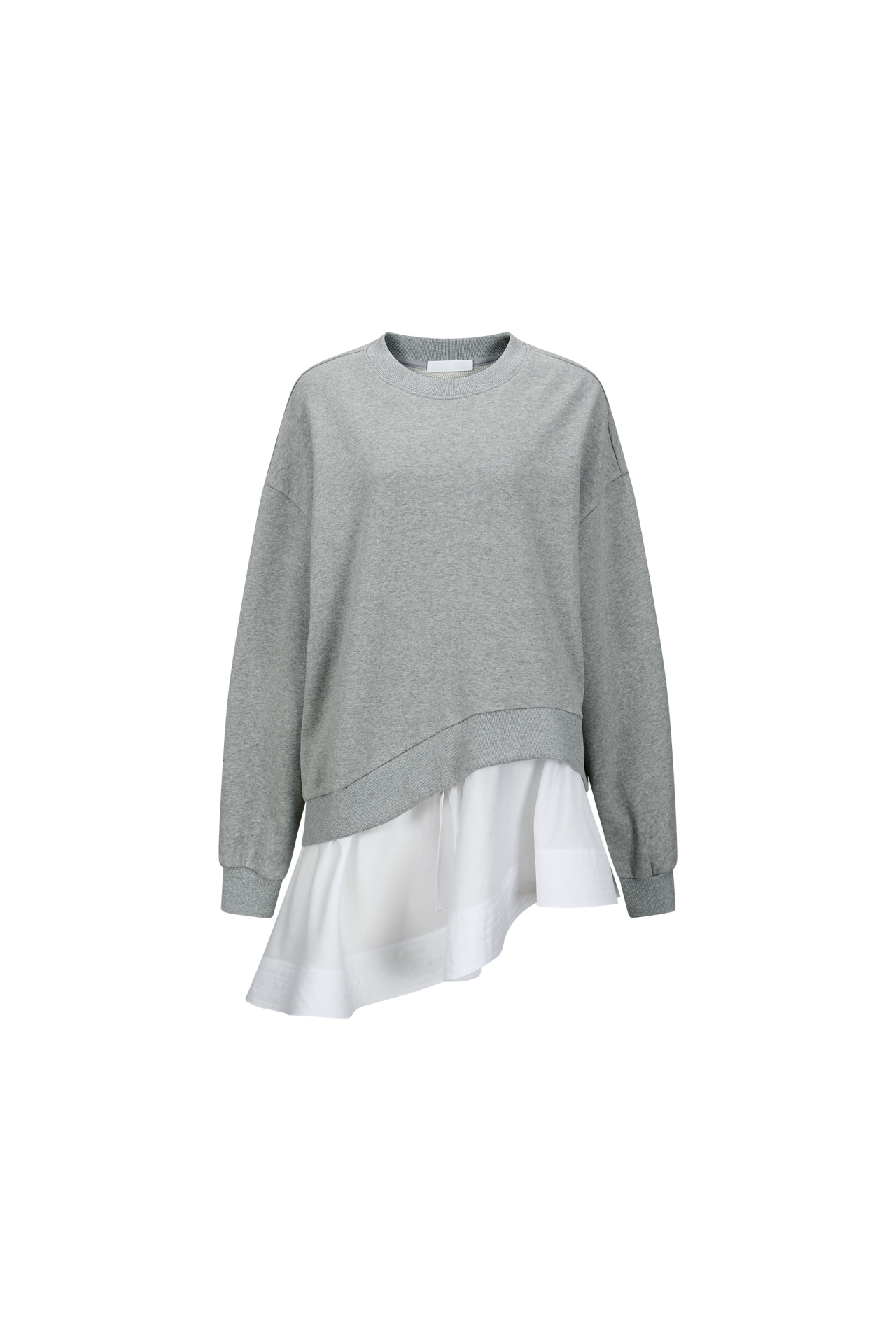 [2ND DROP] UNBALANCE LAYERD SWEATSHIRT (F26TO10031GY)