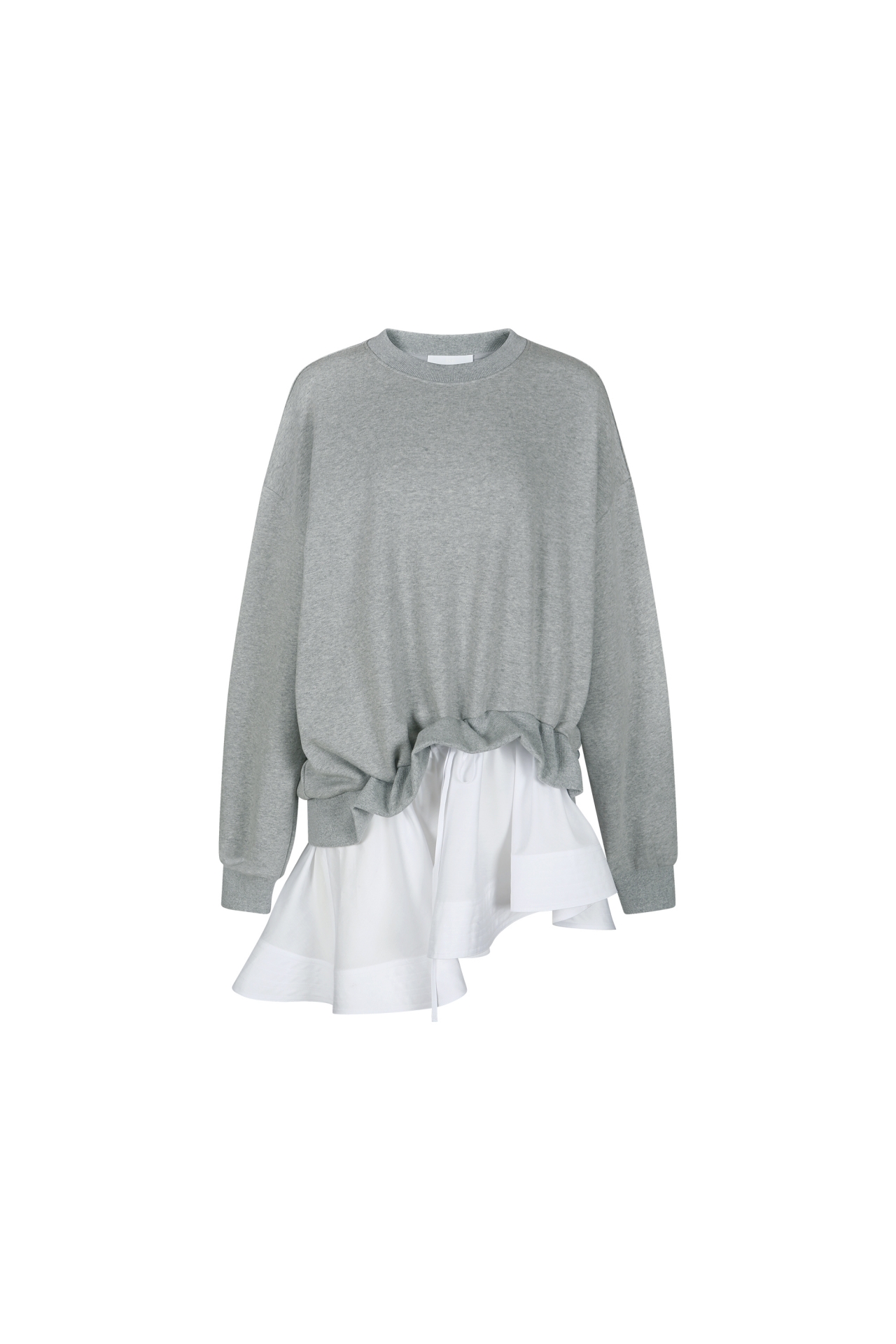UNBALANCE LAYERD SWEATSHIRT (F26TO10031GY)