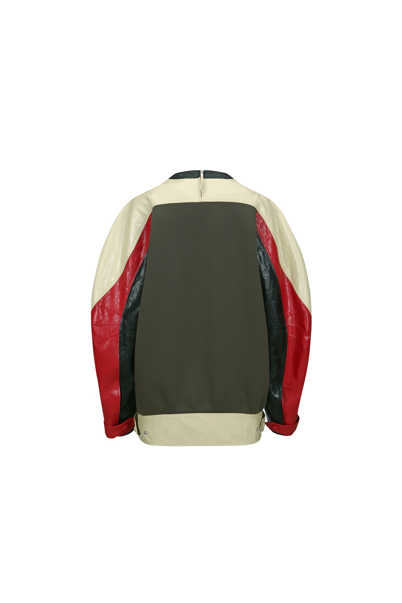 FAUX LEATHER SWEATSHIRT (F26TO10051BE)