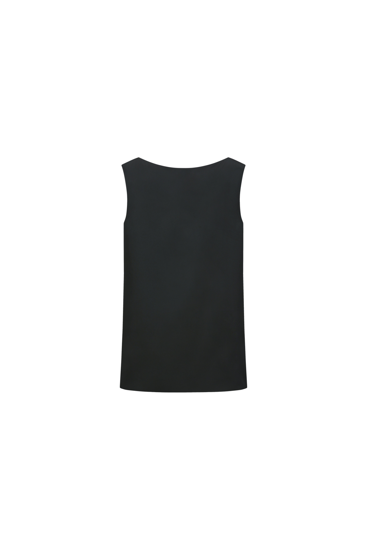 BOW-DETAIL SLEEVELESS TOP (F26TO10071BK)