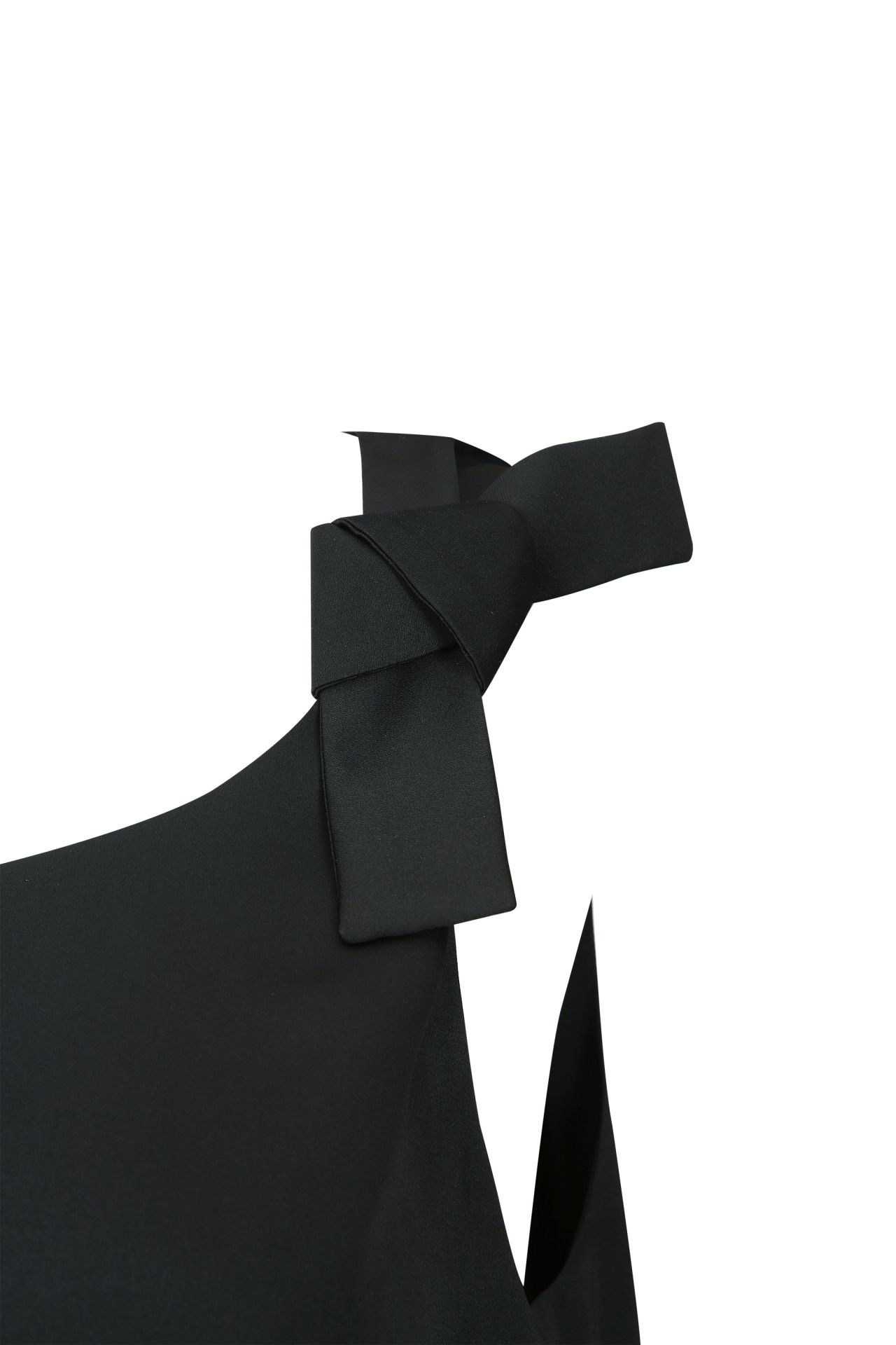 BOW-DETAIL SLEEVELESS TOP (F26TO10071BK)